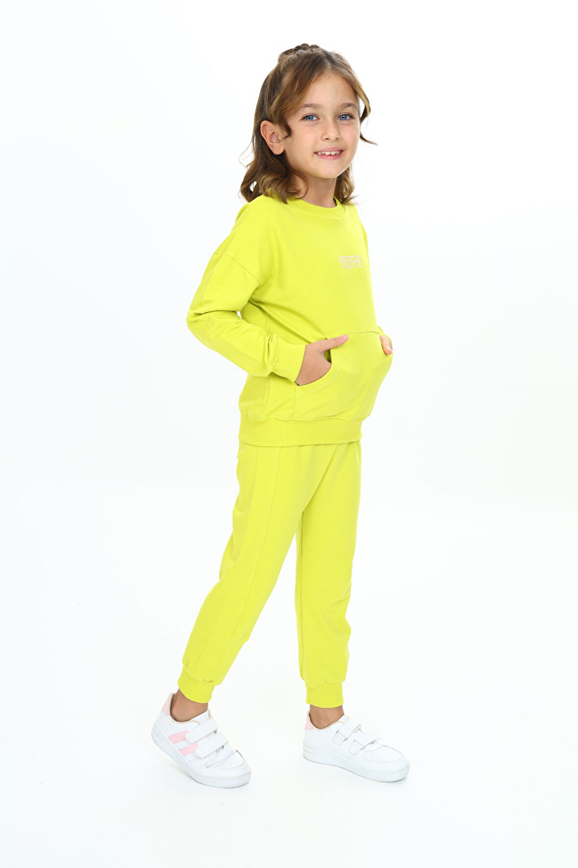 Toontoy Kız Çocuk Nakışlı Eşofman Takım