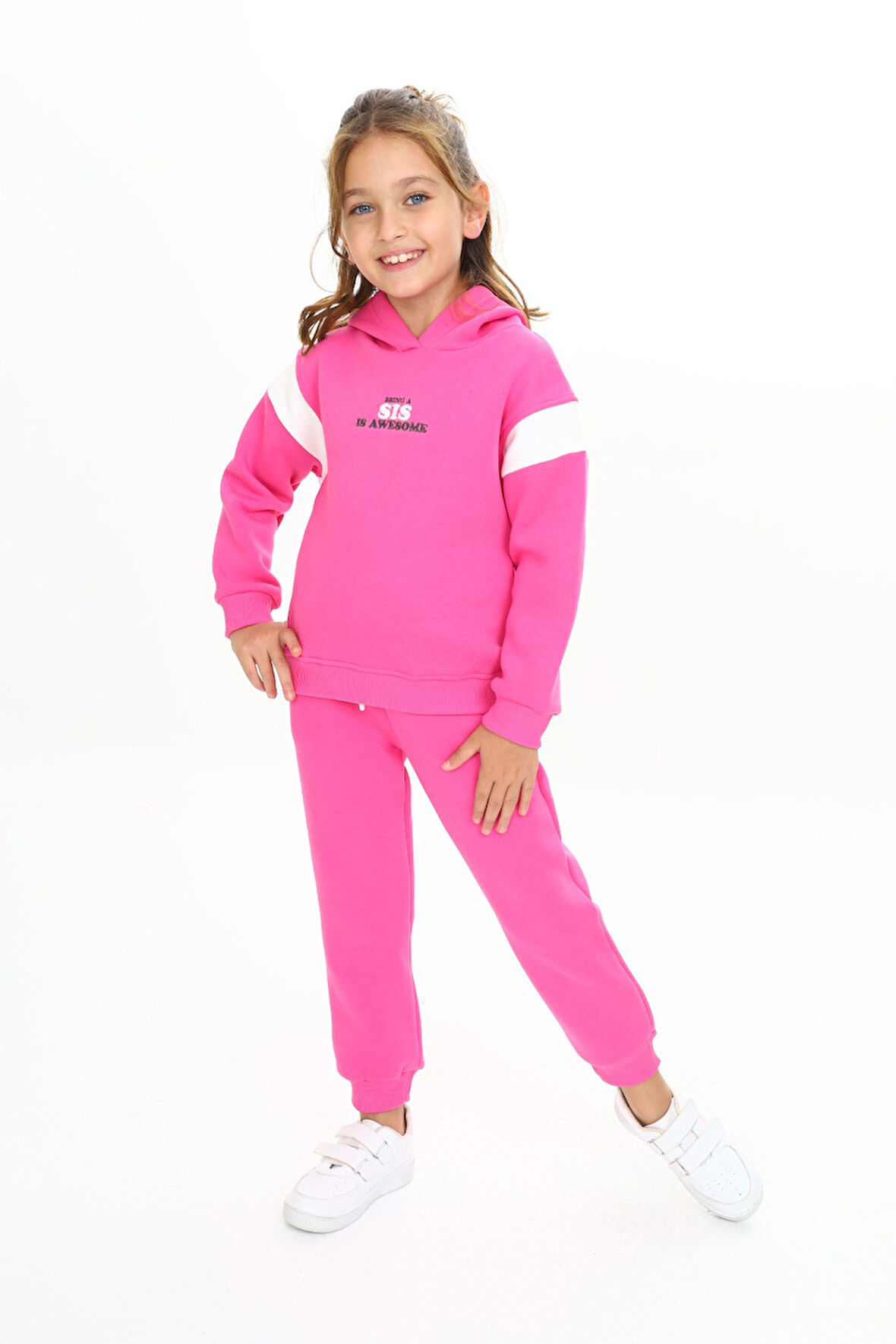 Toontoy Kız Çocuk Kapüşonlu Eşofman Takım