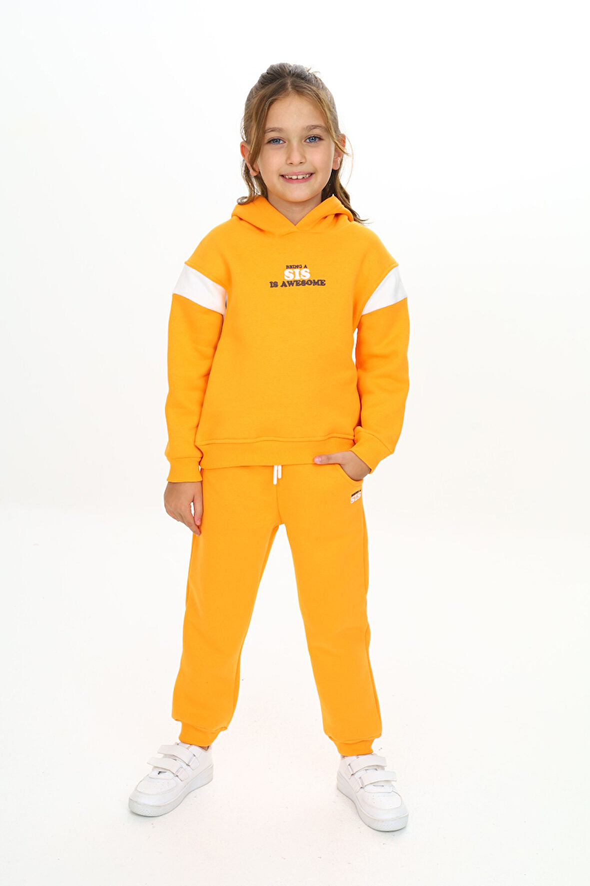 Toontoy Kız Çocuk Kapüşonlu Eşofman Takım