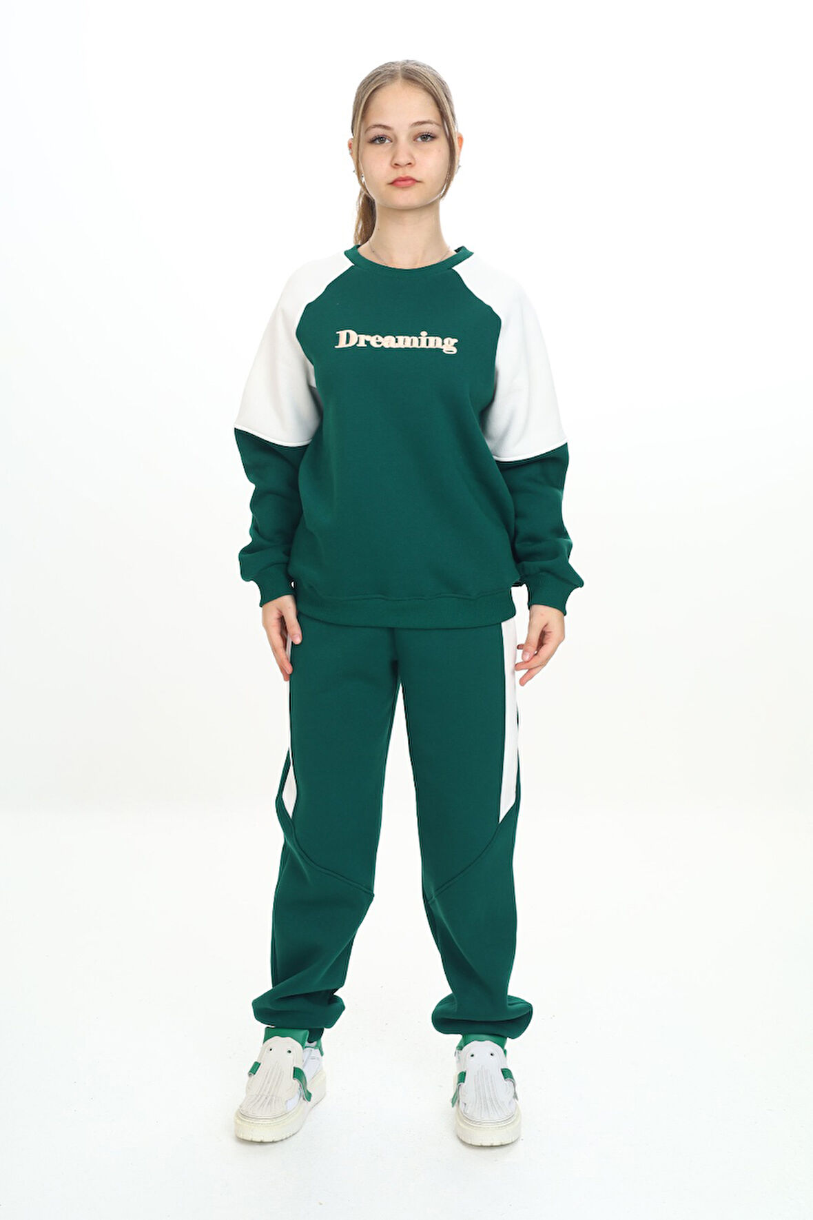 Toontoy Kız Çocuk Nakışlı Eşofman Takım