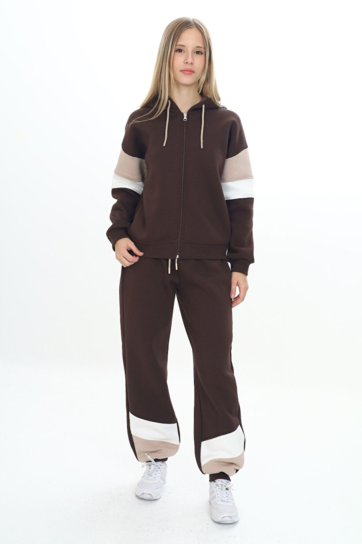 Toontoy Kız Çocuk Kapüşonlu Eşofman Takım