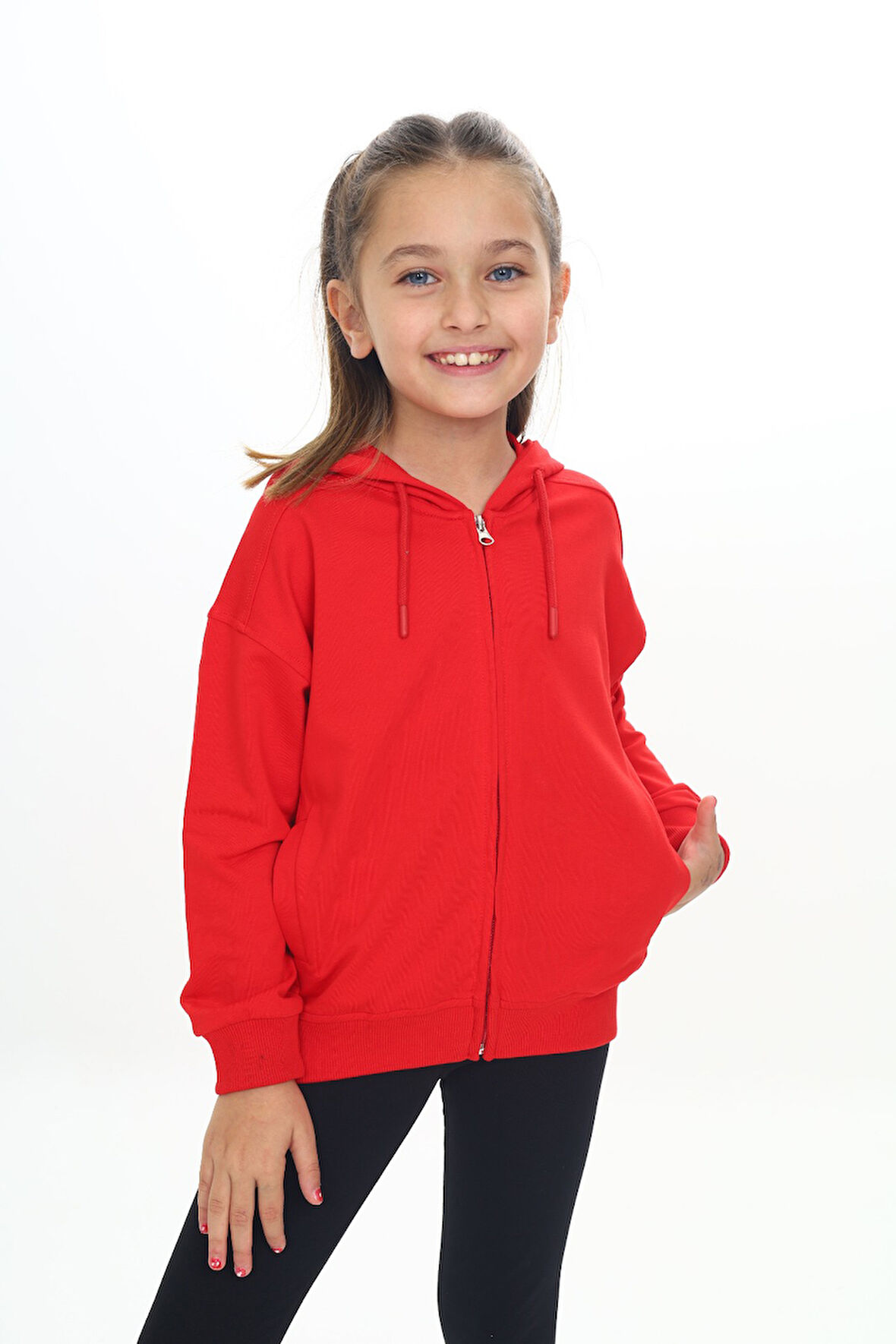 Toontoy Kız Çocuk Kapüşonlu Hırka