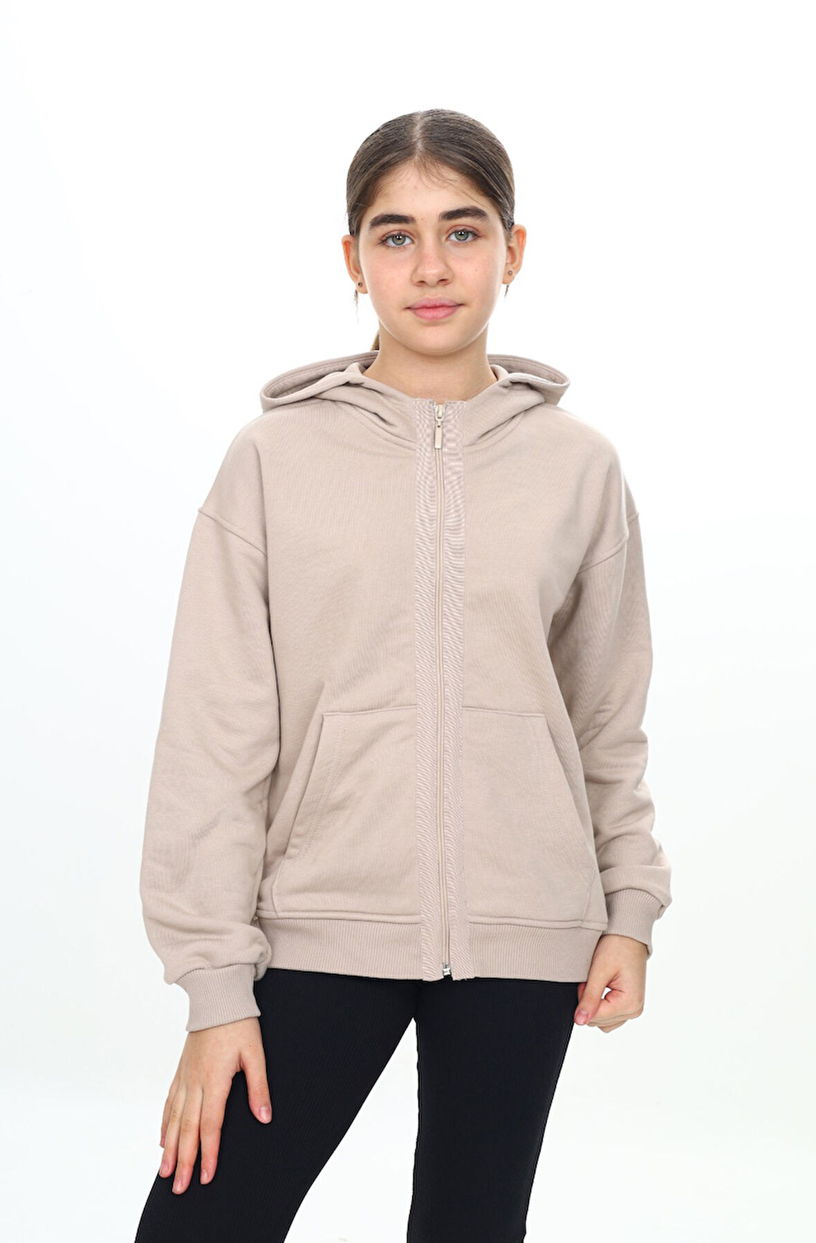 Toontoy Kız Çocuk Kapüşonlu Hırka