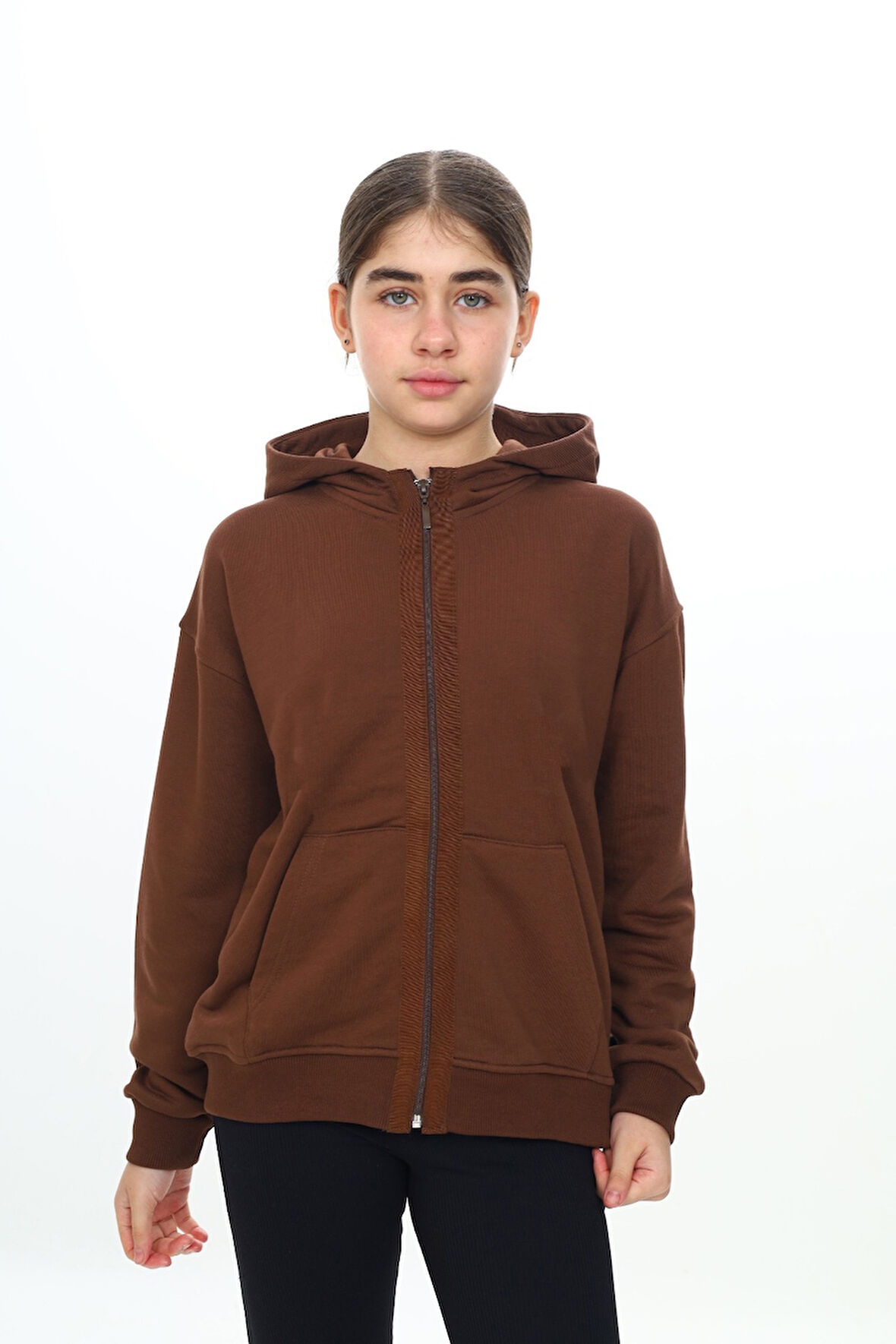 Toontoy Kız Çocuk Kapüşonlu Hırka