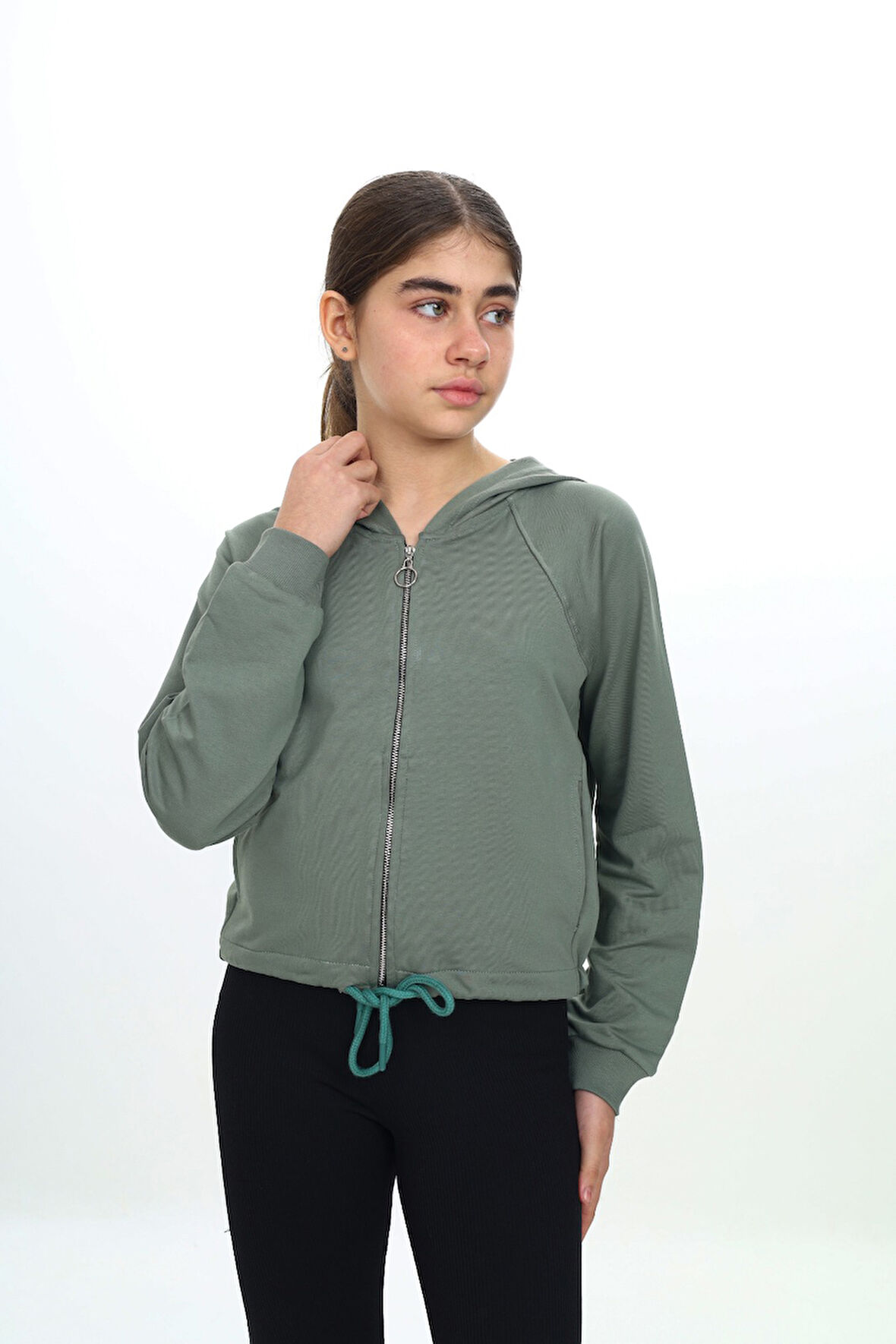 Toontoy Kız Çocuk Kapüşonlu Hırka