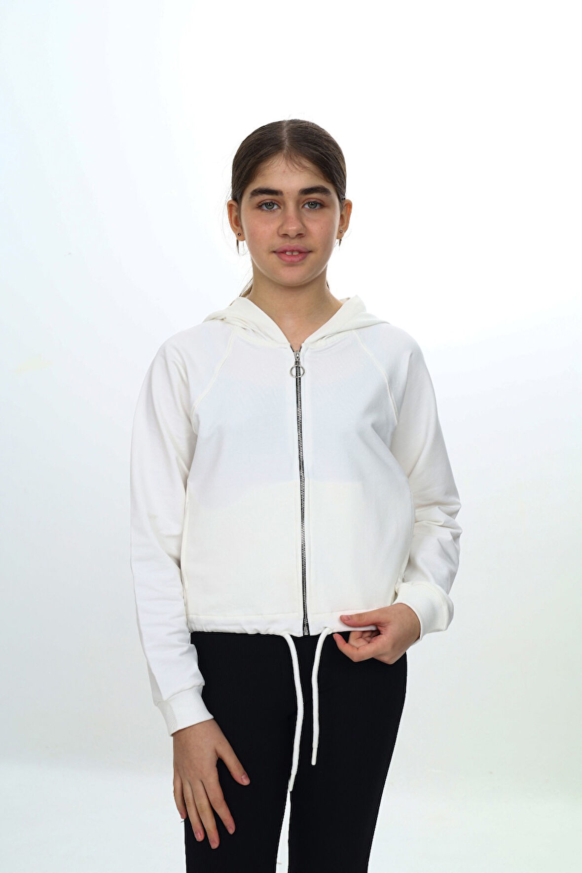 Toontoy Kız Çocuk Kapüşonlu Hırka