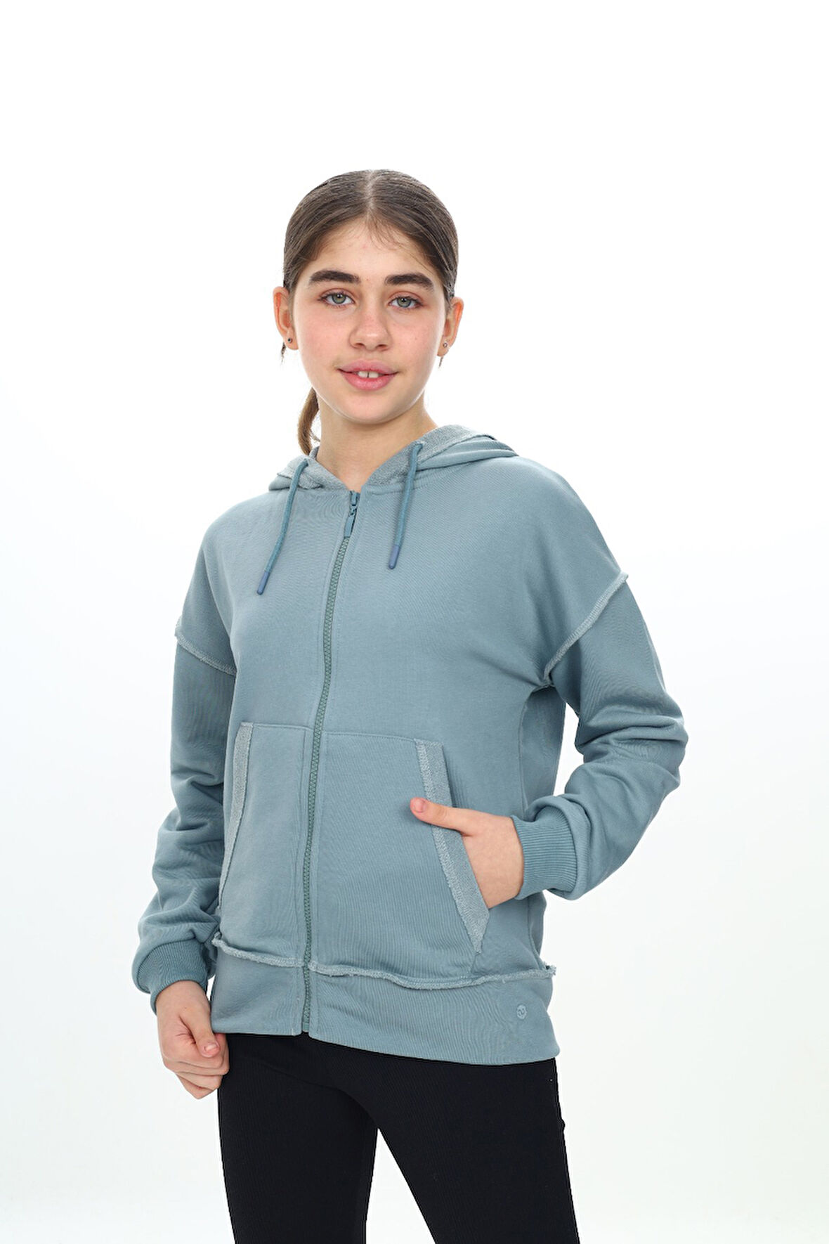 Toontoy Kız Çocuk Kapüşonlu Hırka