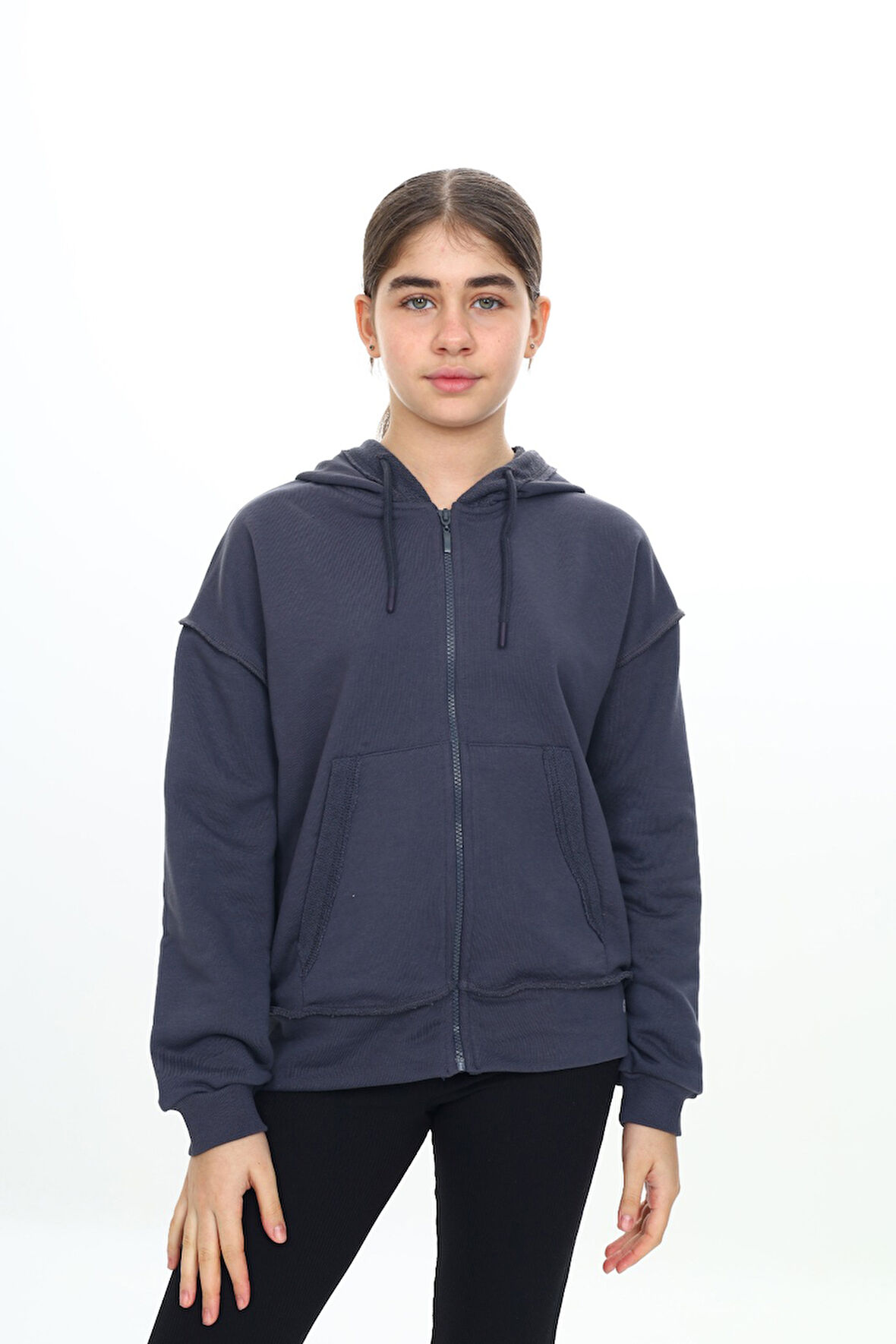 Toontoy Kız Çocuk Kapüşonlu Hırka