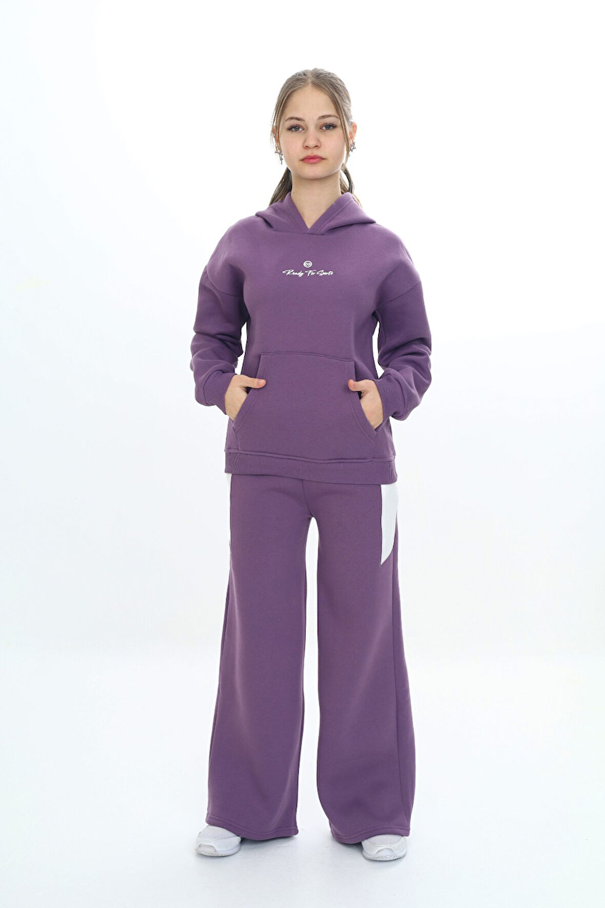 Toontoy Kız Çocuk Kapüşonlu Eşofman Takım