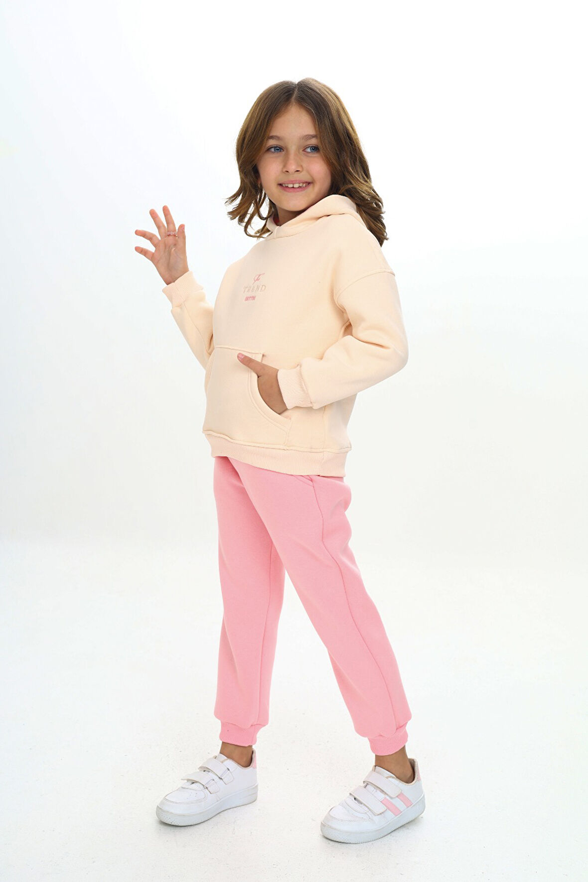 Toontoy Kız Çocuk Kapüşonlu Eşofman Takım