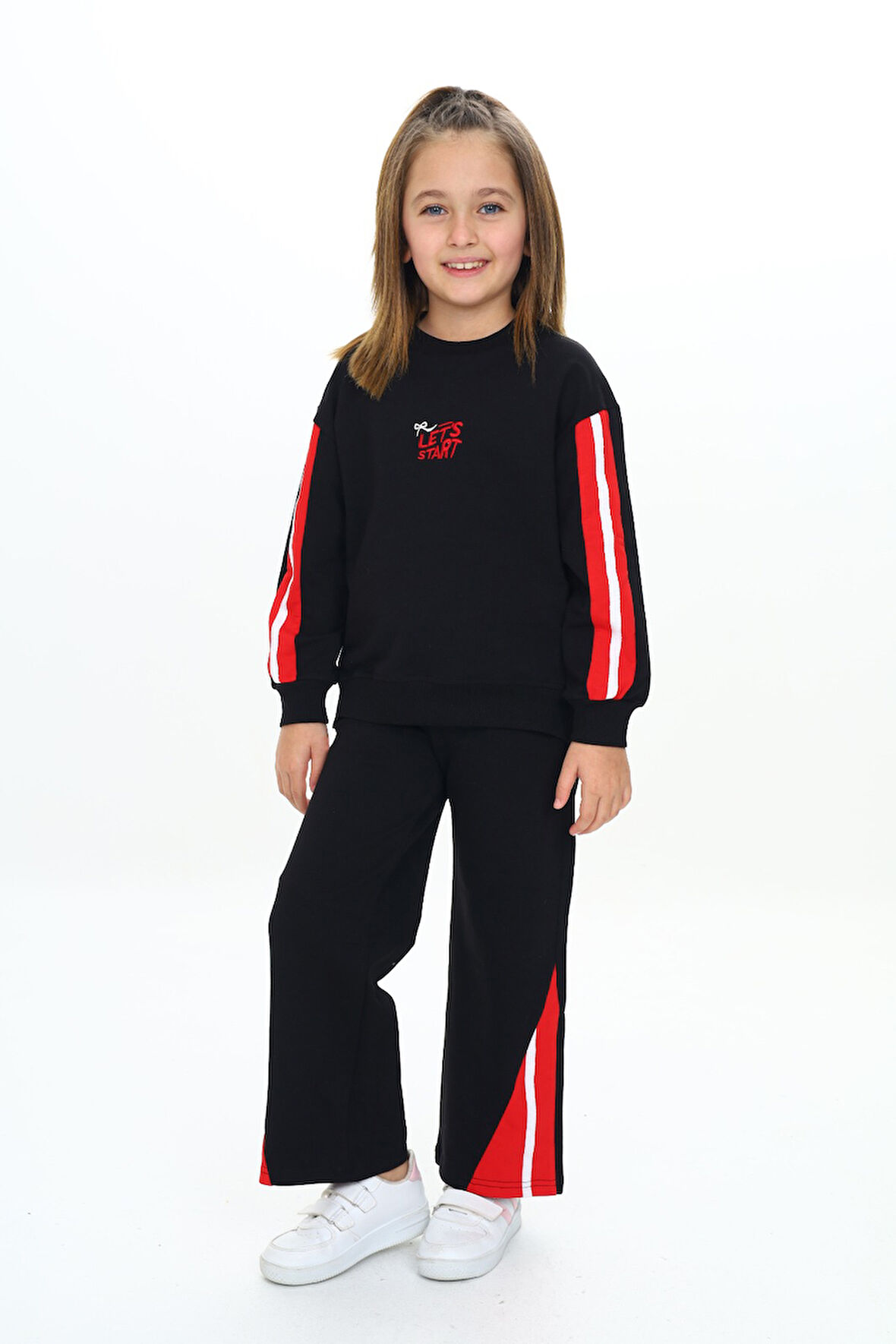 Toontoy Kız Çocuk Nakışlı Eşofman Takım