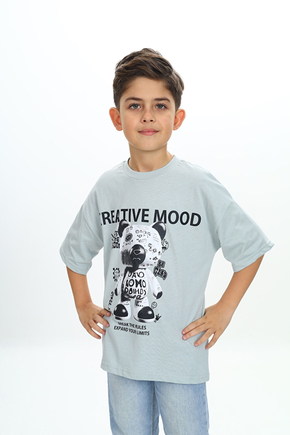 Toontoy Erkek Çocuk Creatıve Mood Baskılı Tişört