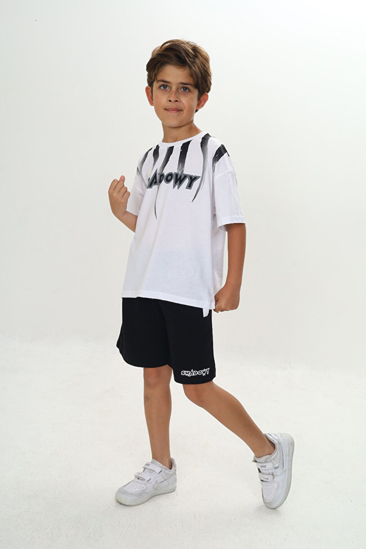 Toontoy Erkek Çocuk Shadowy Baskılı Şortlu Takım
