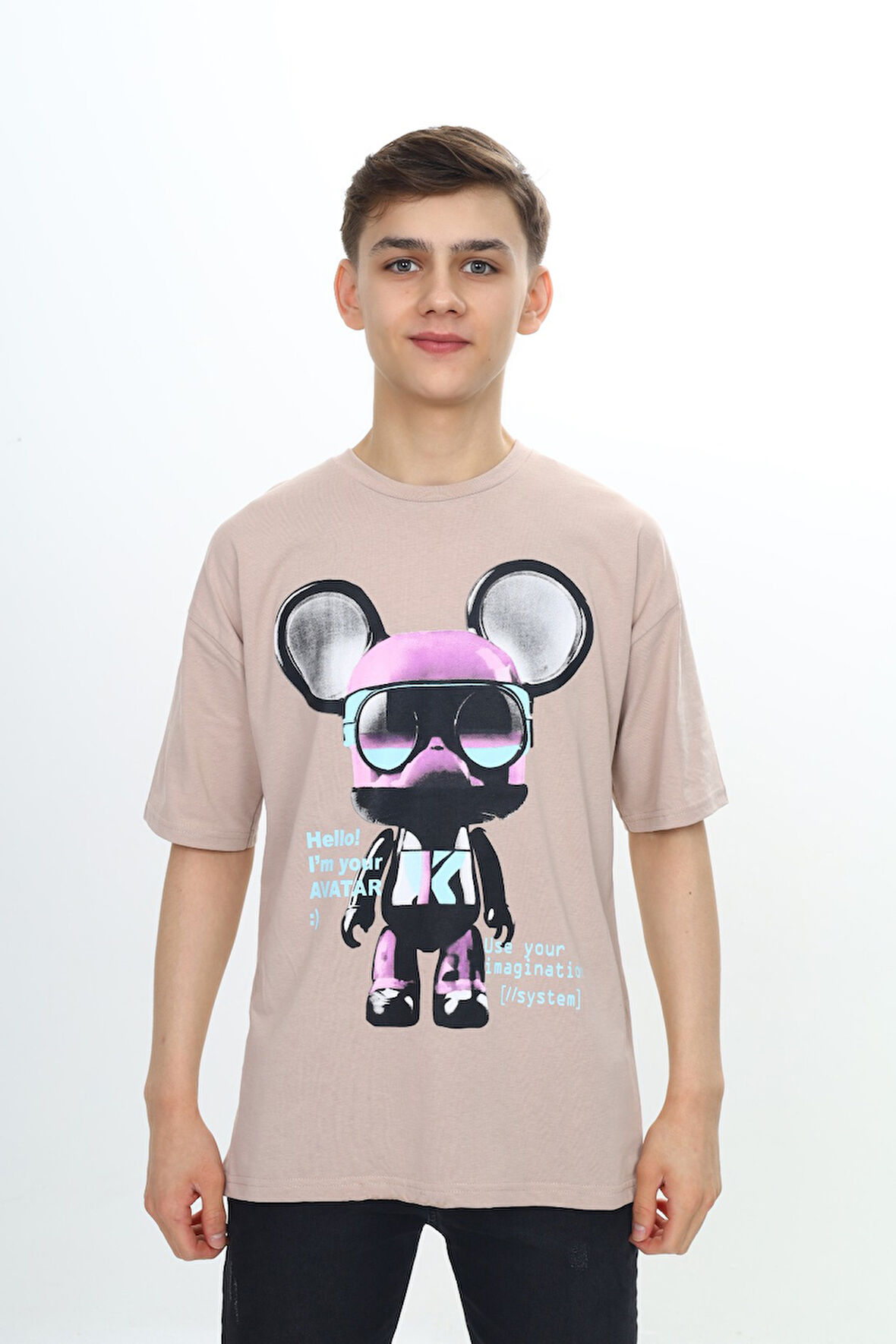 Toontoy Erkek Çocuk Robot Baskılı Tişört