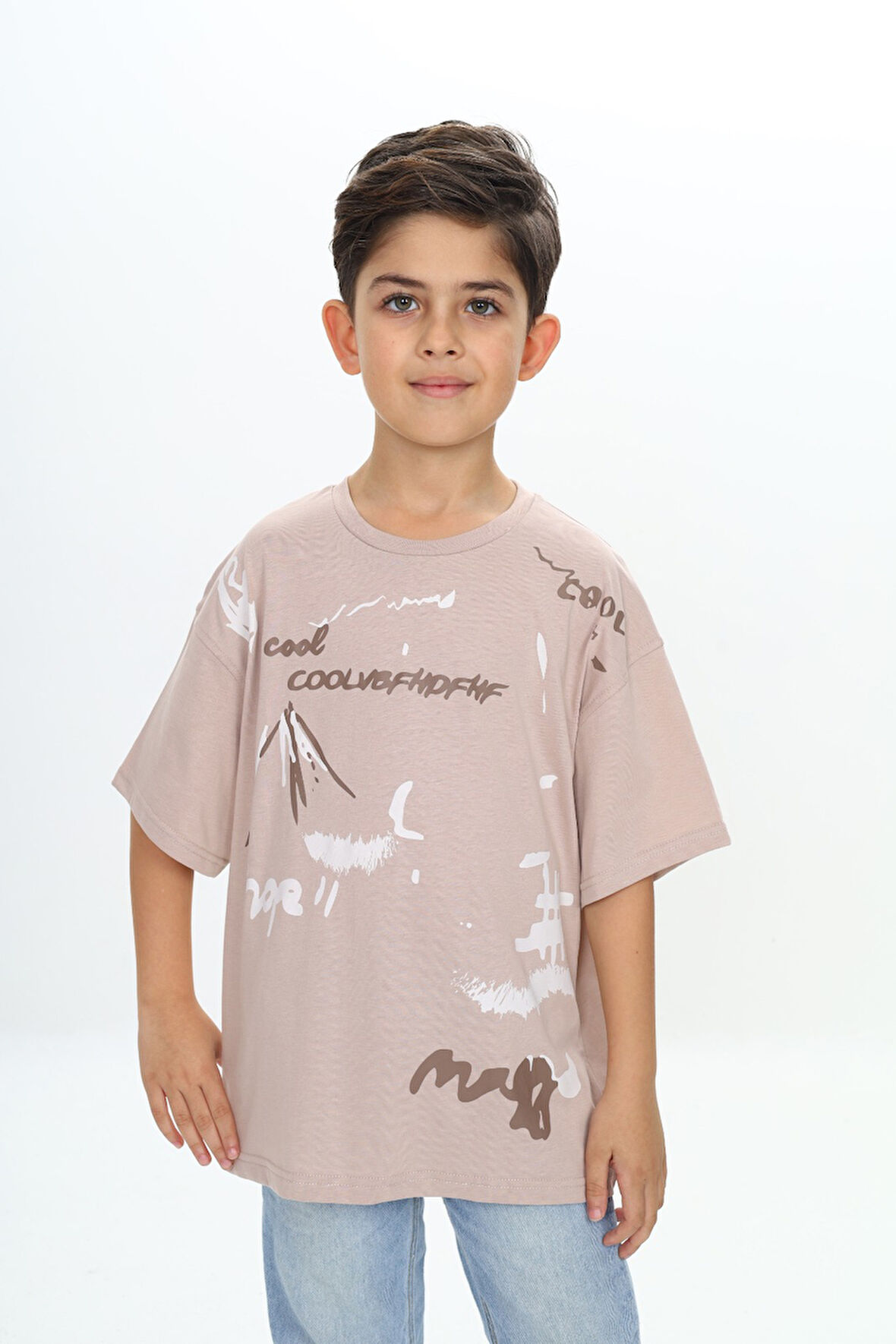 Toontoy Erkek Çocuk Grafiti Baskılı Tişört