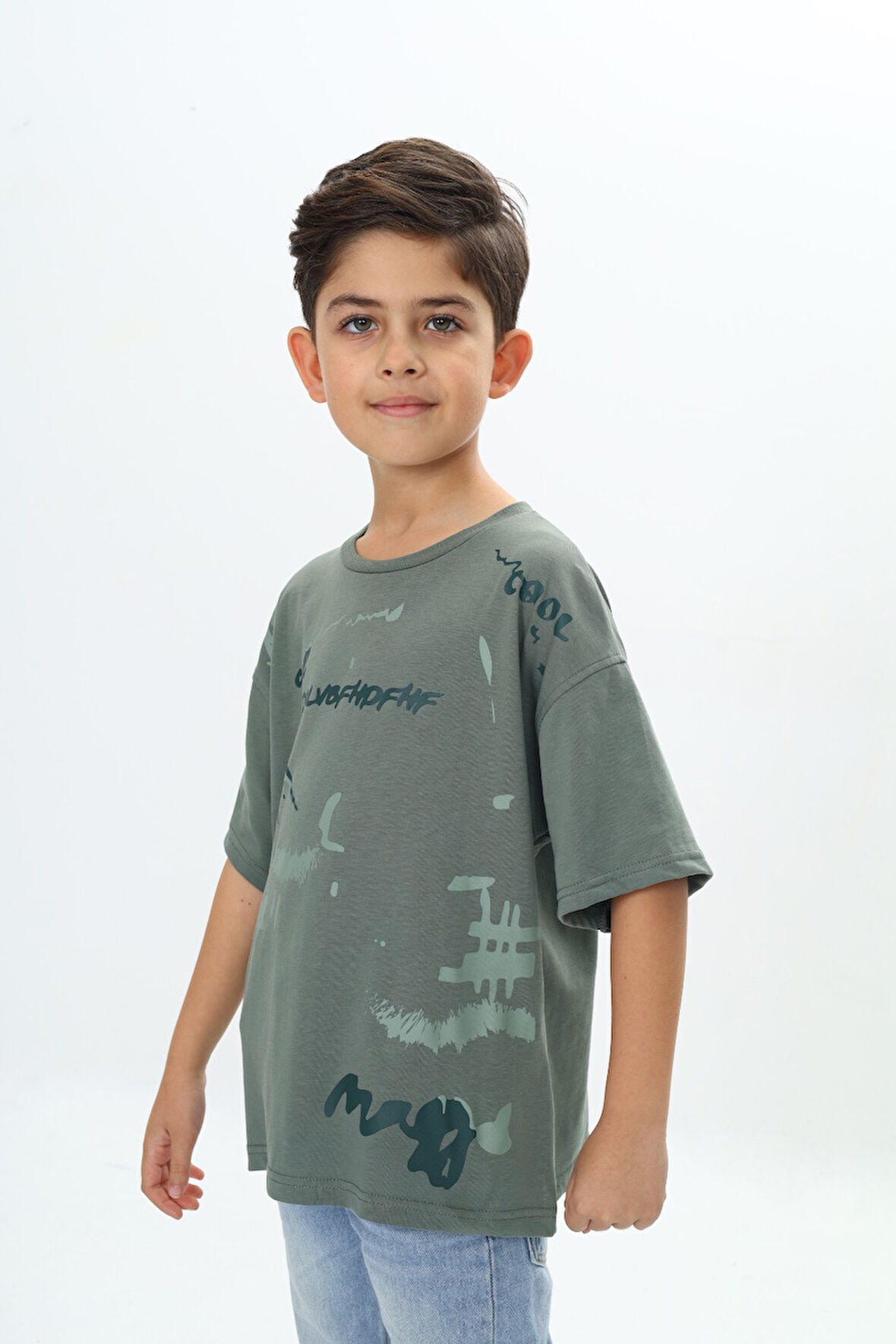 Toontoy Erkek Çocuk Grafiti Baskılı Tişört