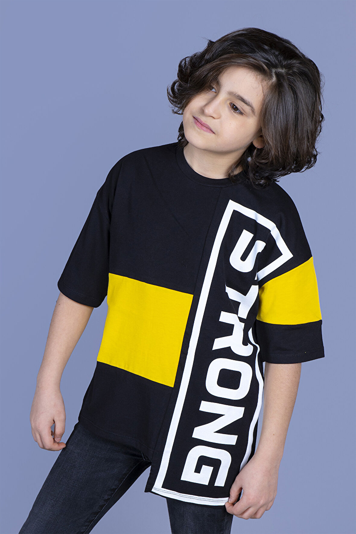 Toontoy Erkek Çocuk Garnili Strong Baskılı Tişört