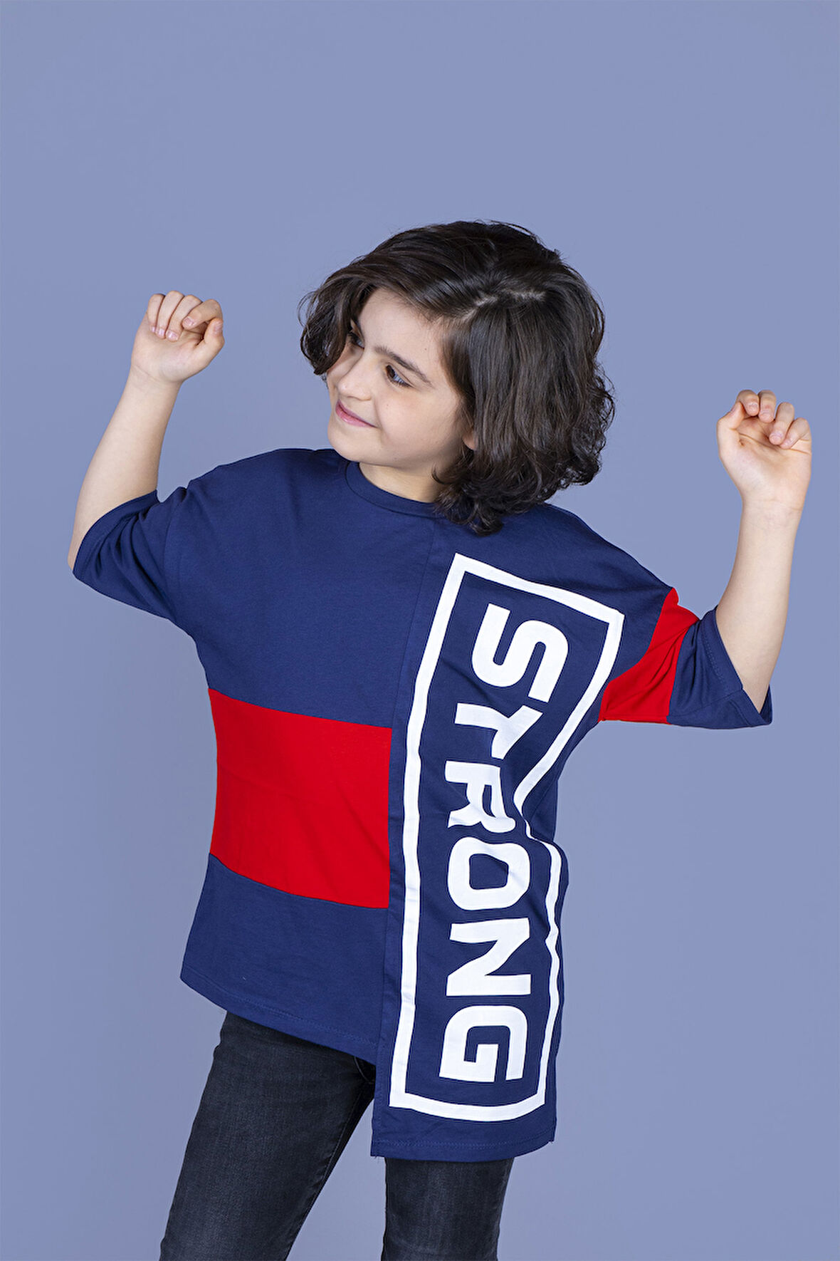 Toontoy Erkek Çocuk Garnili Strong Baskılı Tişört