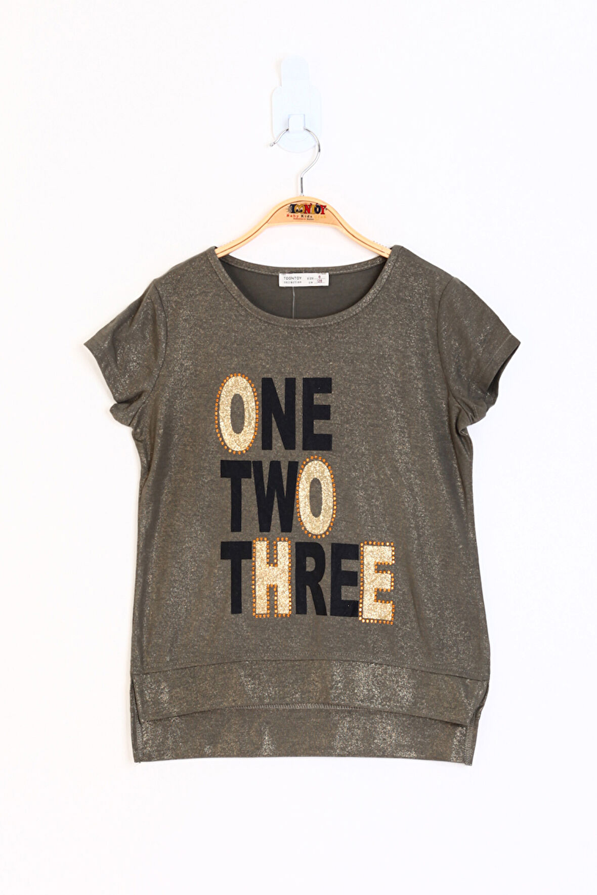 Toontoy Kız Çocuk Sim Detaylı Baskılı Tişört