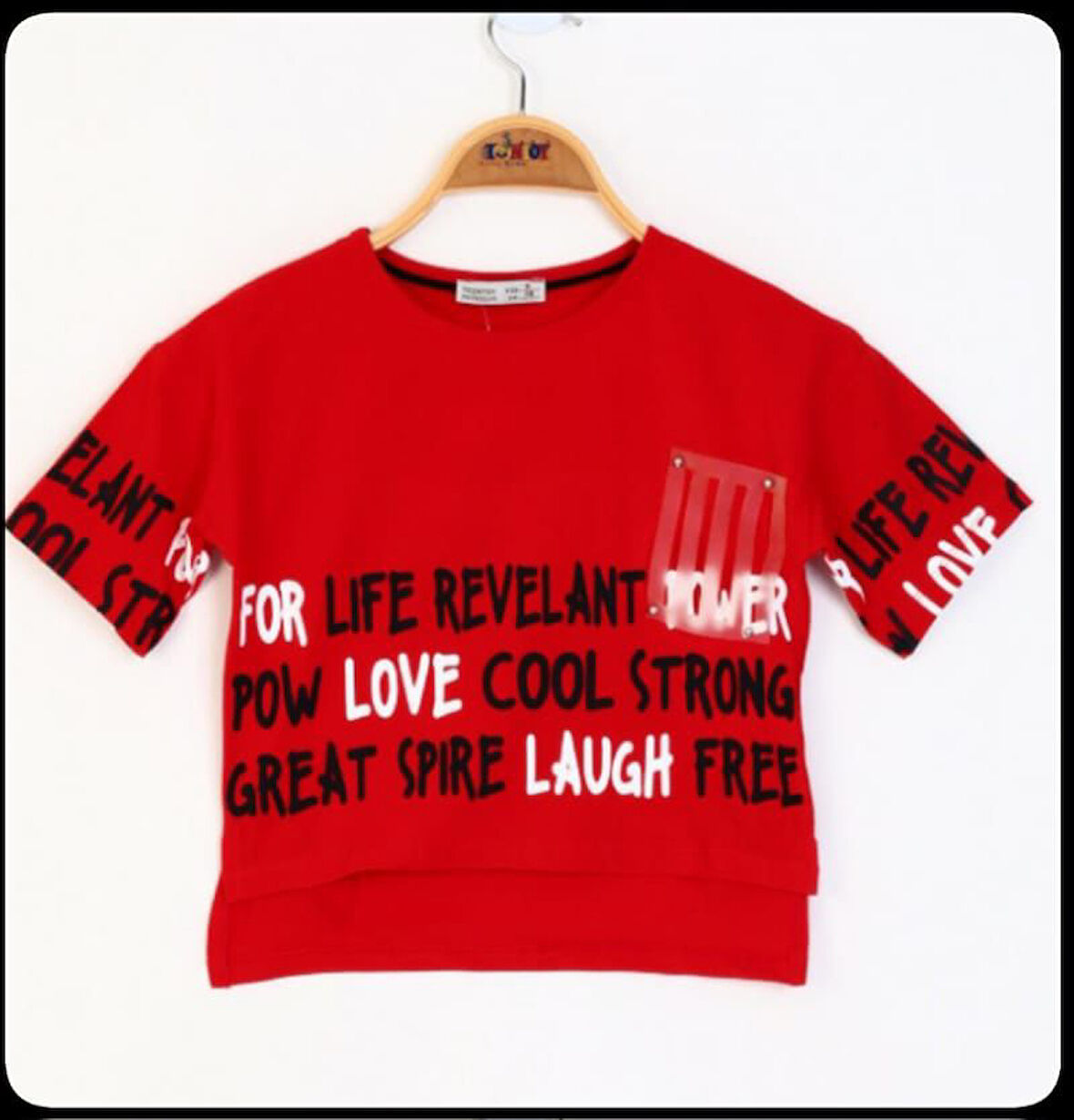 Toontoy Kız Çocuk  Baskılı Tişört