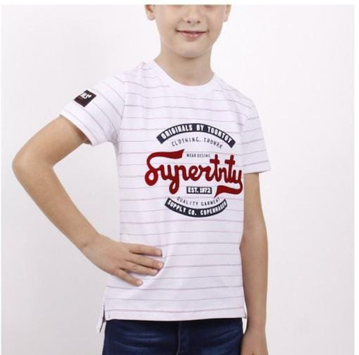 Toontoy Erkek Çocuk Çizgili Tişört
