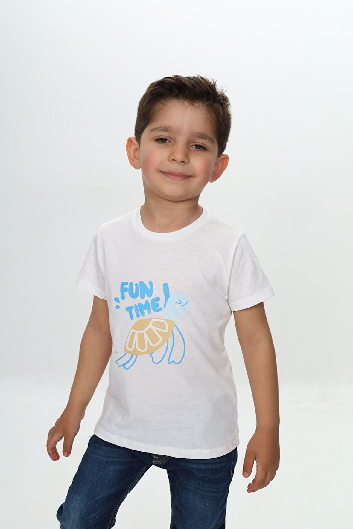 Toontoy Erkek Çocuk Su Kaplumbağası Baskılı Tişört