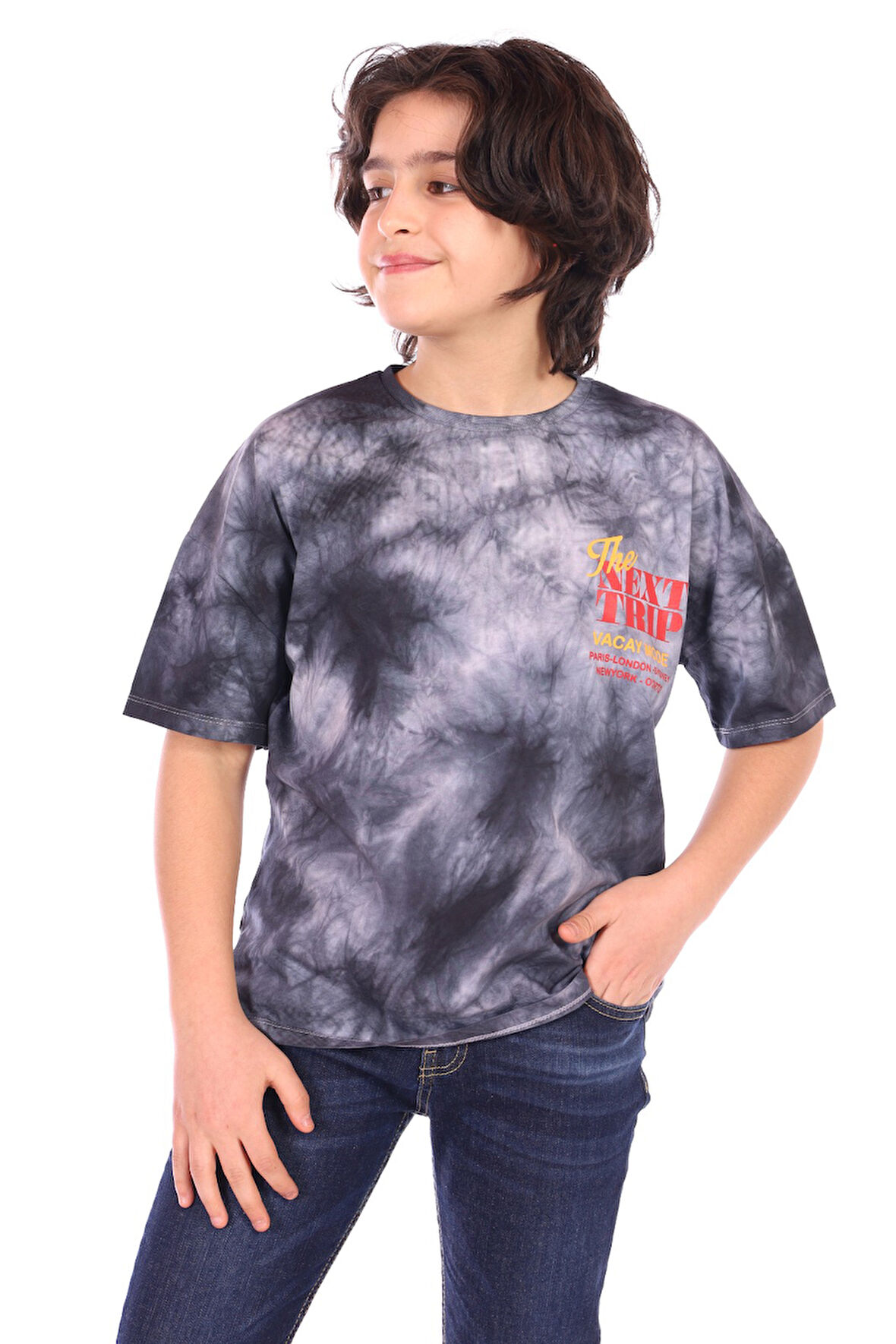 Toontoy Erkek Çocuk  Tişört Göğsü Baskılı