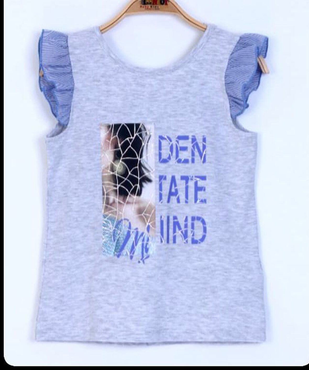 Toontoy Kız Çocuk Yazı Baskılı Tişört