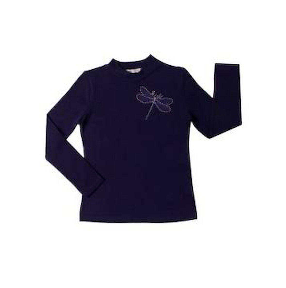 Toontoy Kız Çocuk Önü Taş İşlemeli Okul Tişört