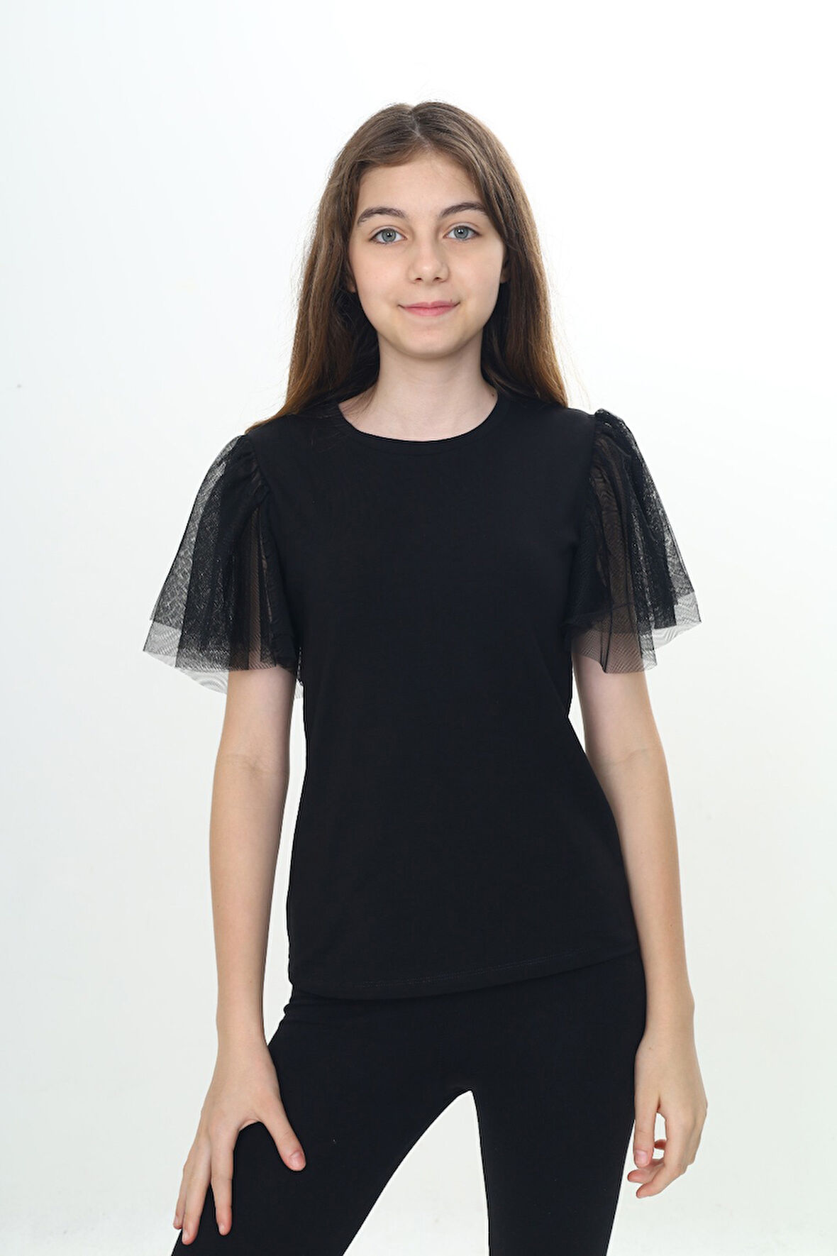 Toontoy Kız Çocuk Tüllü Tişört