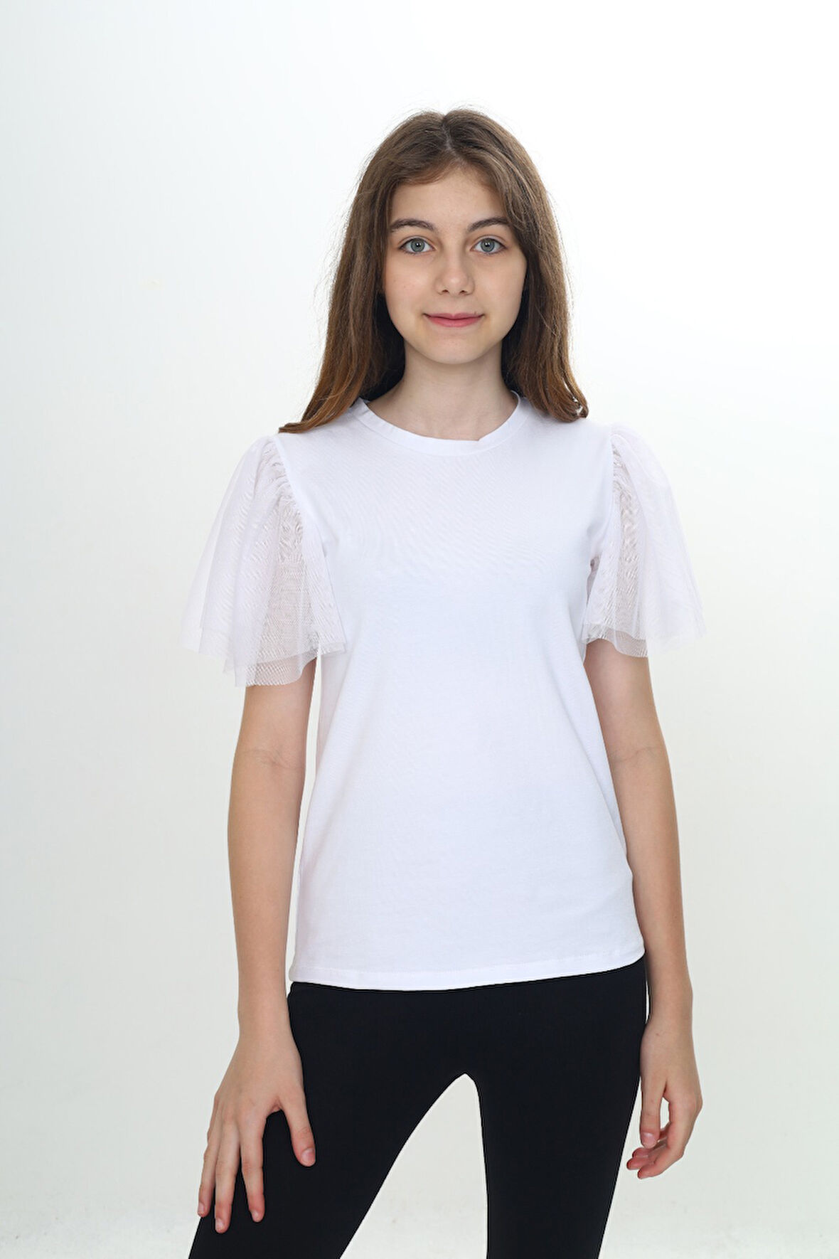 Toontoy Kız Çocuk Tüllü Tişört