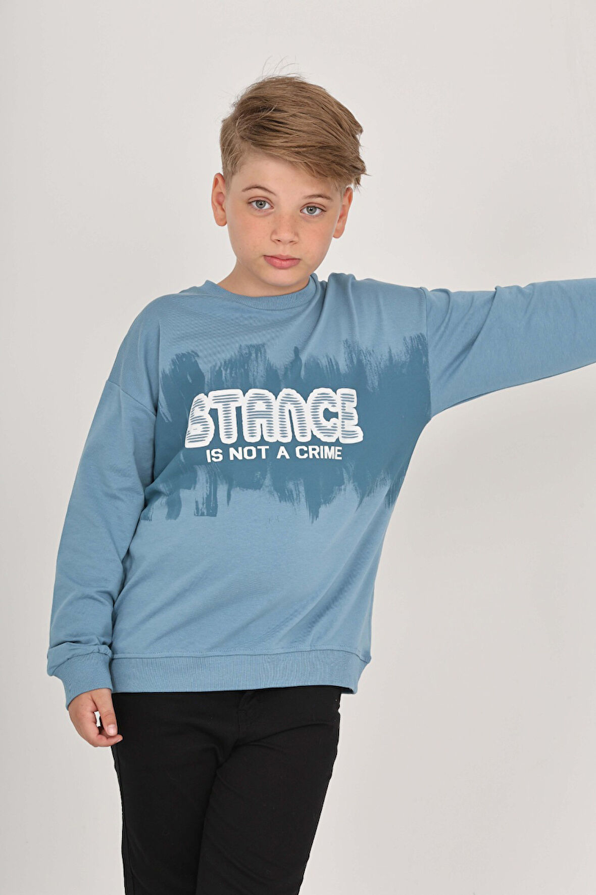Toontoy Erkek Çocuk Stance Baskılı Sweatshirt