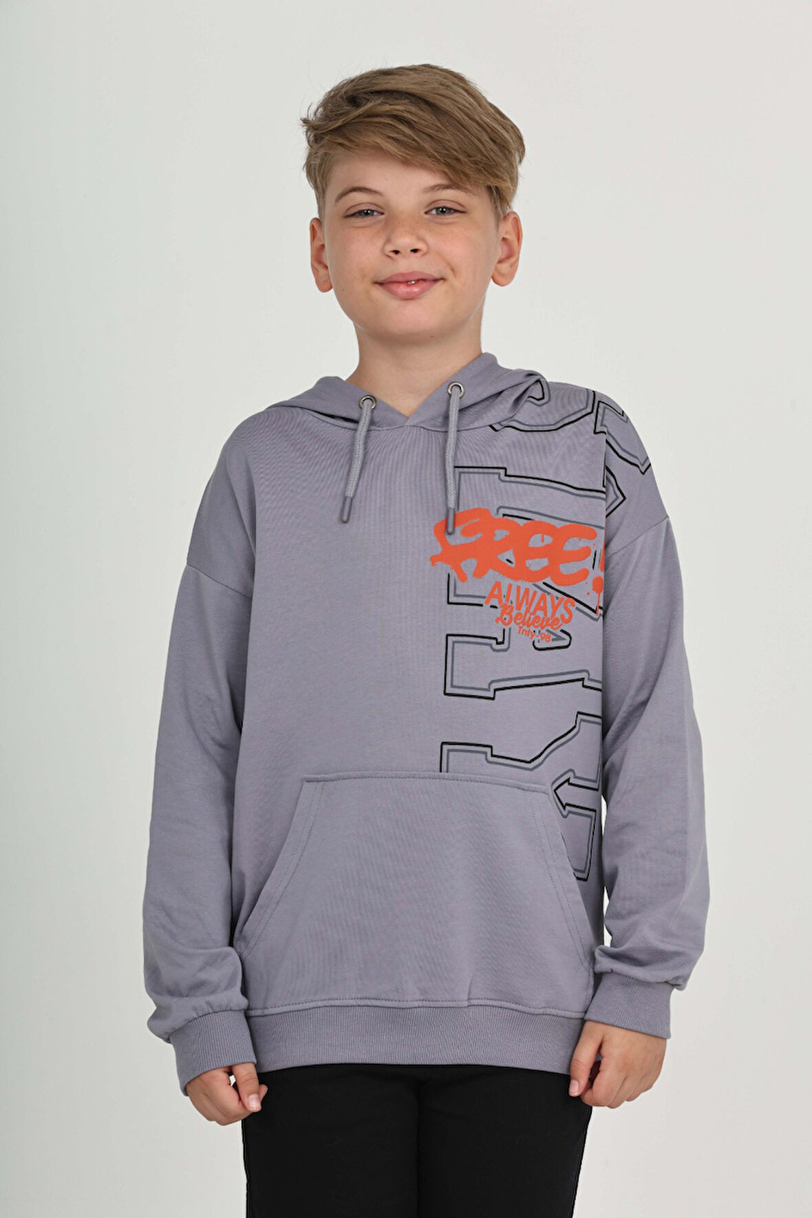 Toontoy Erkek Çocuk Stay Baskılı Sweatshirt