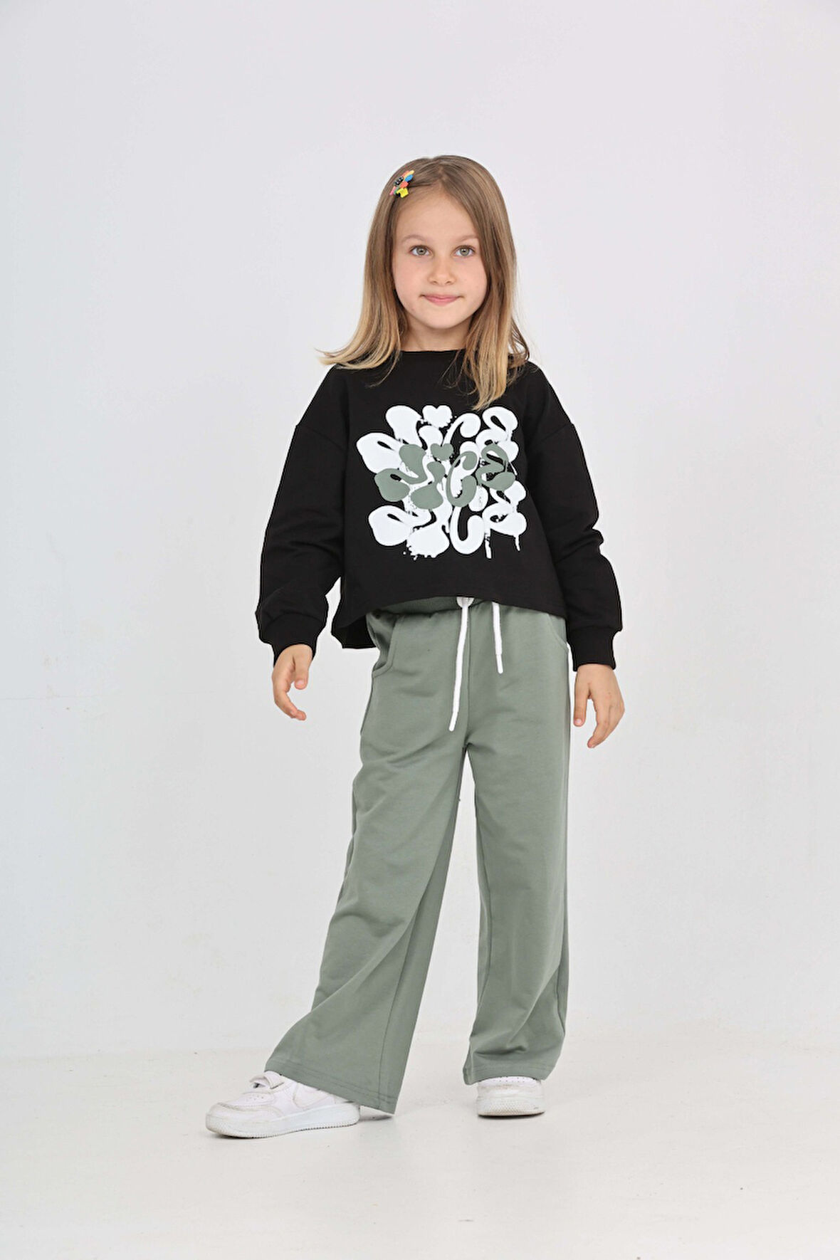 Toontoy Kız Çocuk Nice Baskılı Eşofman Takım