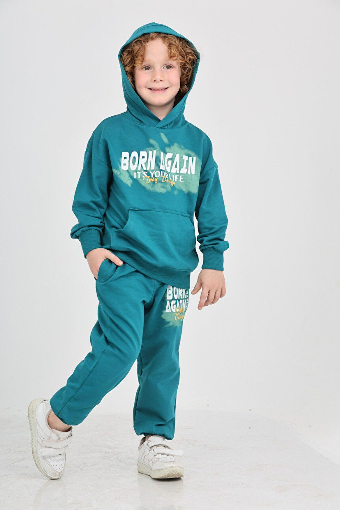 Toontoy Erkek Çocuk Born Agaın Baskılı Eşofman Takım