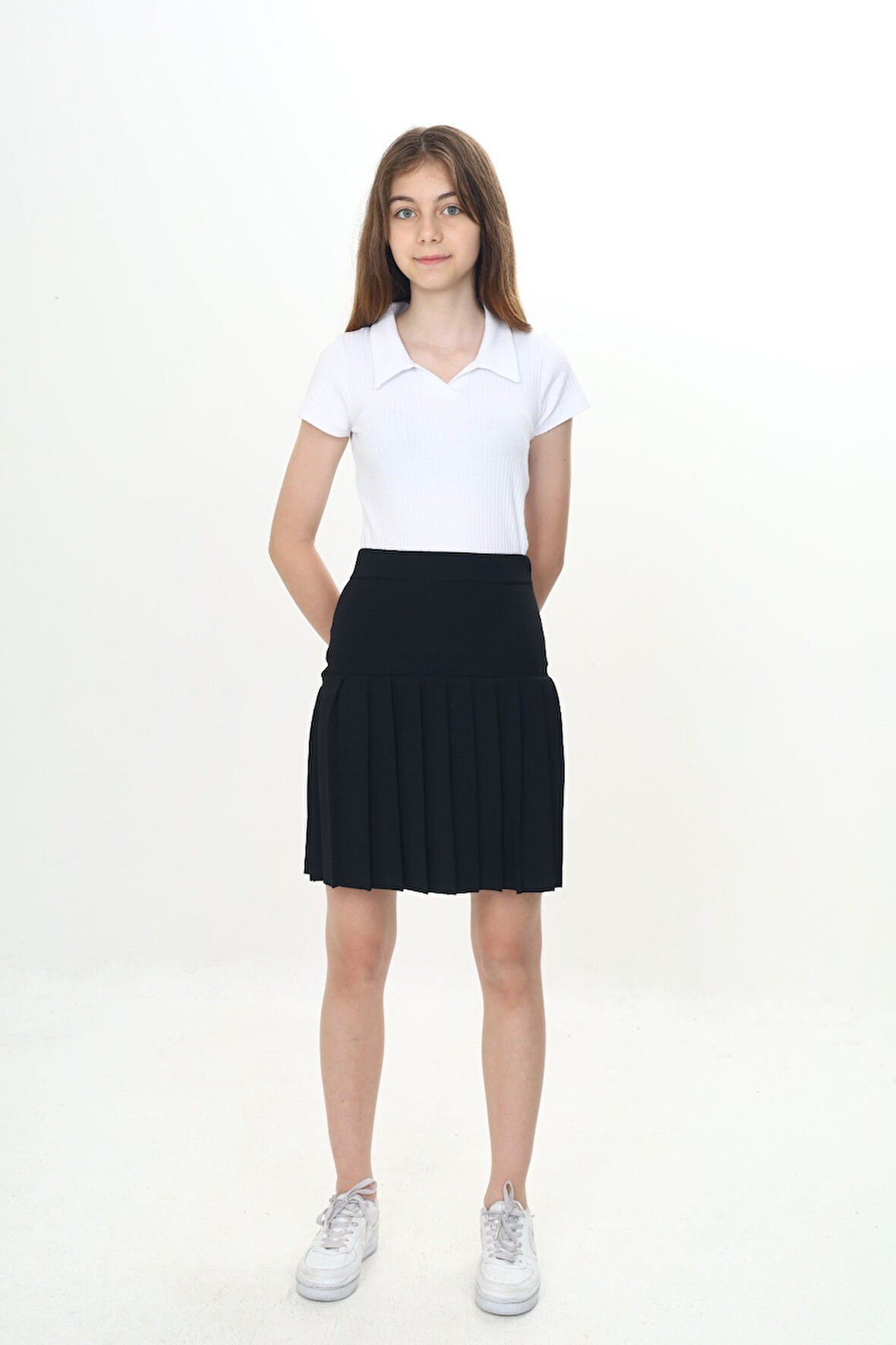 Toontoy Kız Çocuk Yarı Piliseli Okul Etek