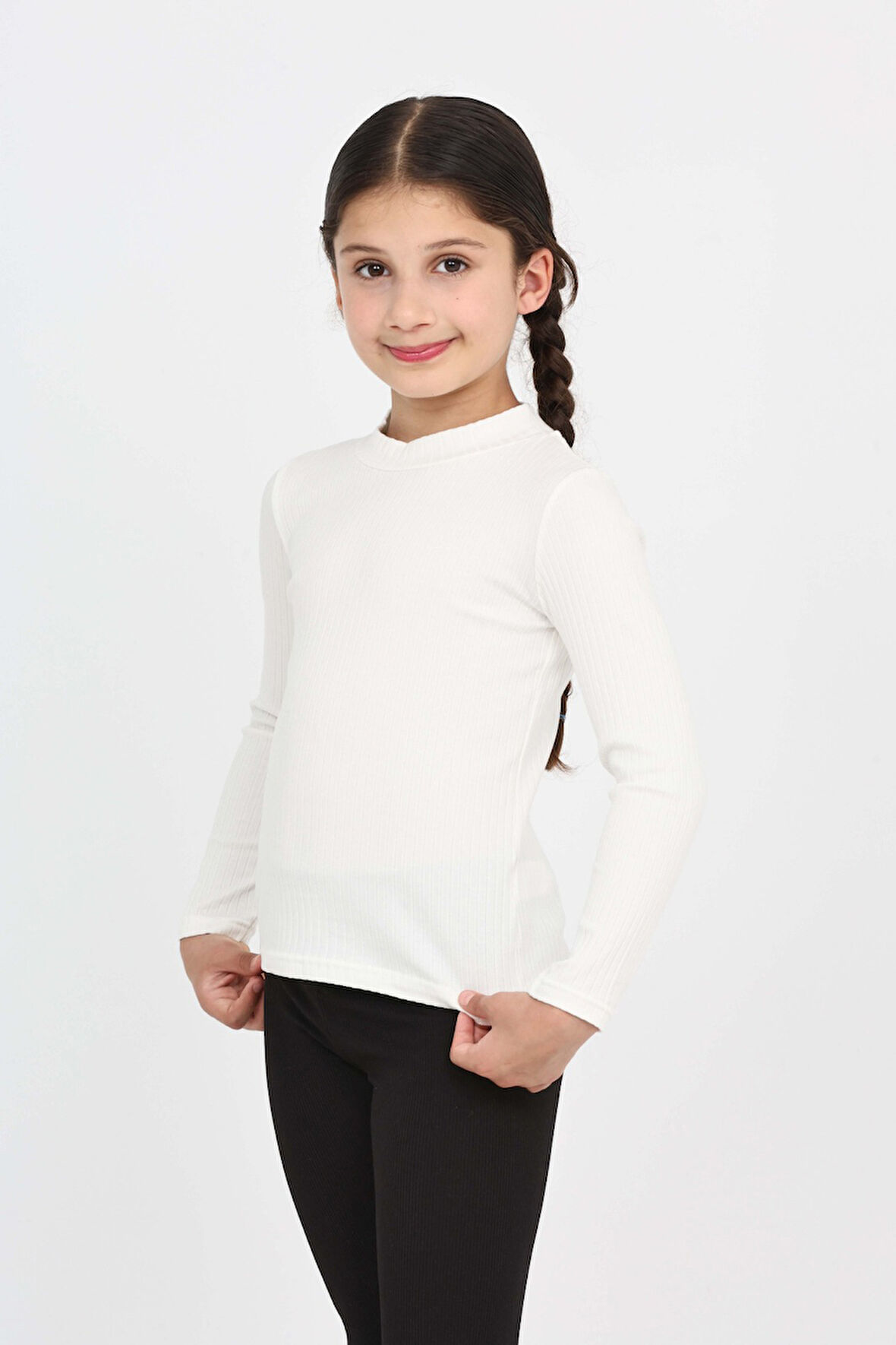 Toontoy Kız Çocuk Okul Balıkçı Yaka Tişört