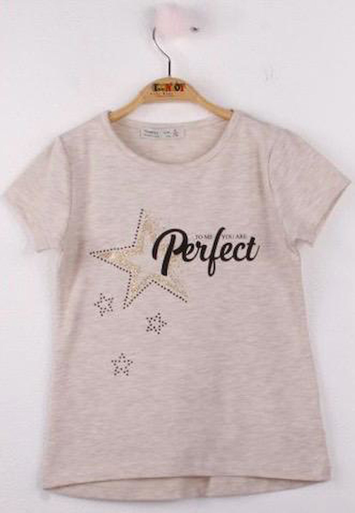 Toontoy Kız Çocuk Perfect Yıldız Baskılı Tişört