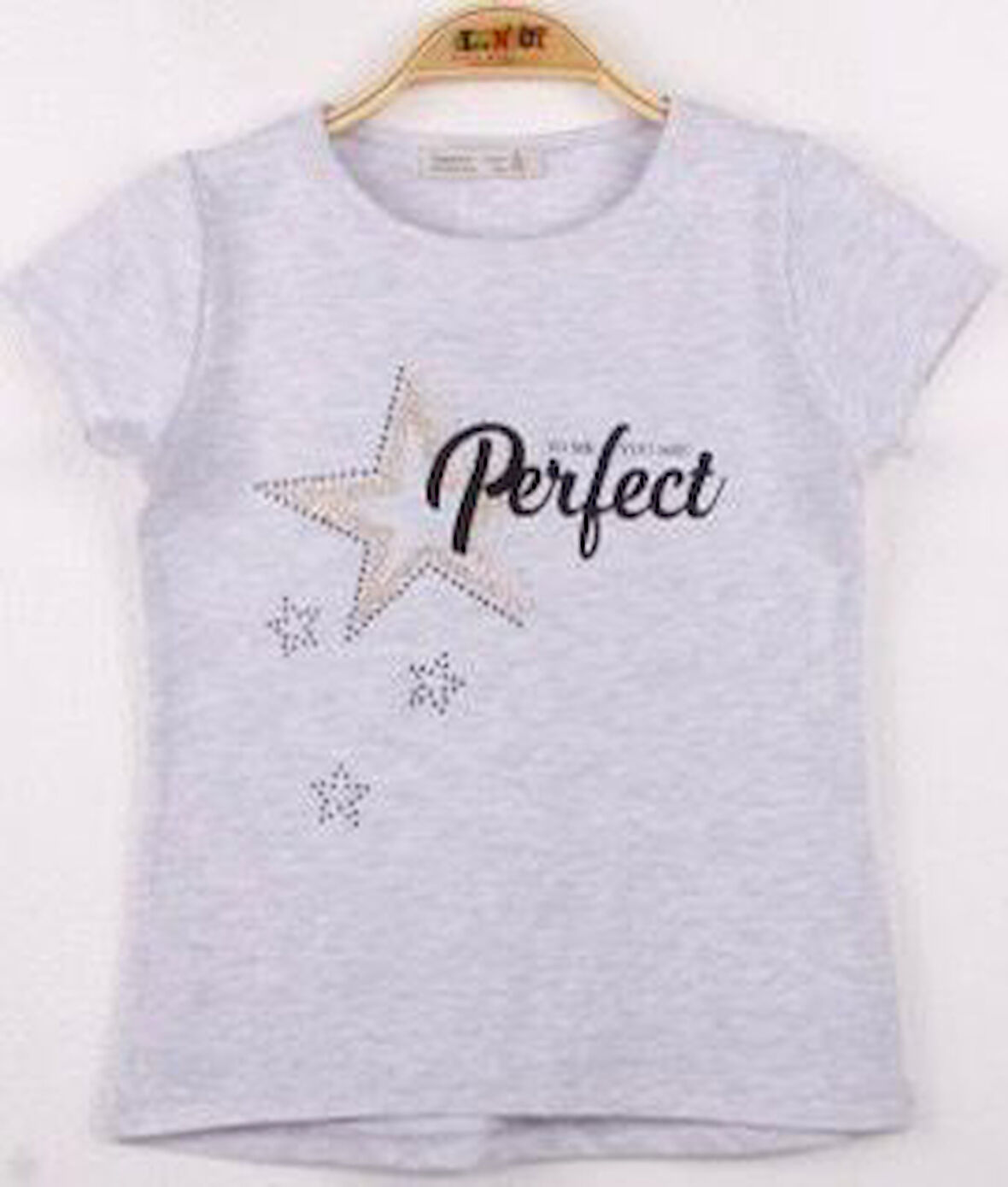 Toontoy Kız Çocuk Perfect Yıldız Baskılı Tişört