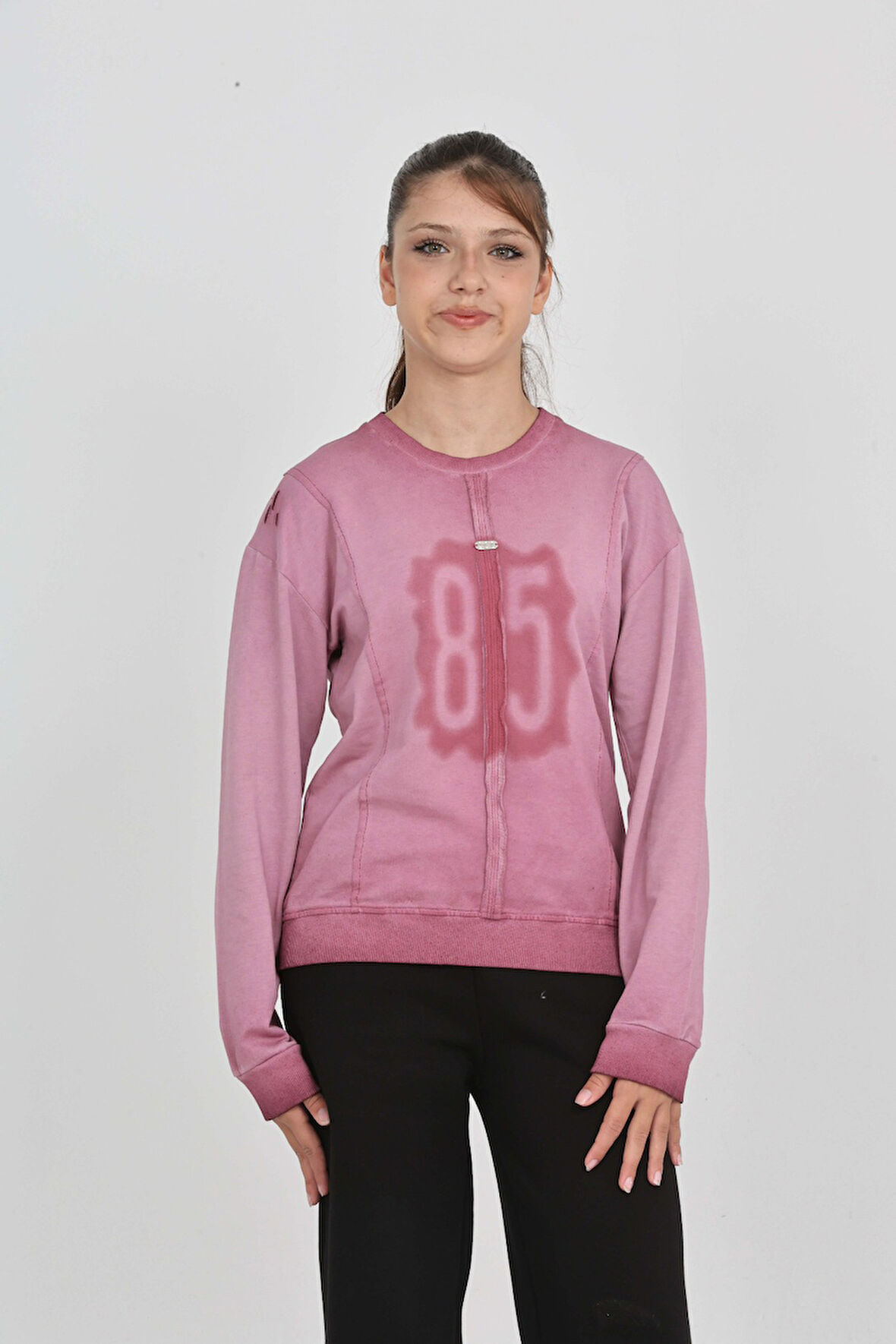 Toontoy Kız Çocuk 85 Baskılı Sweatshirt