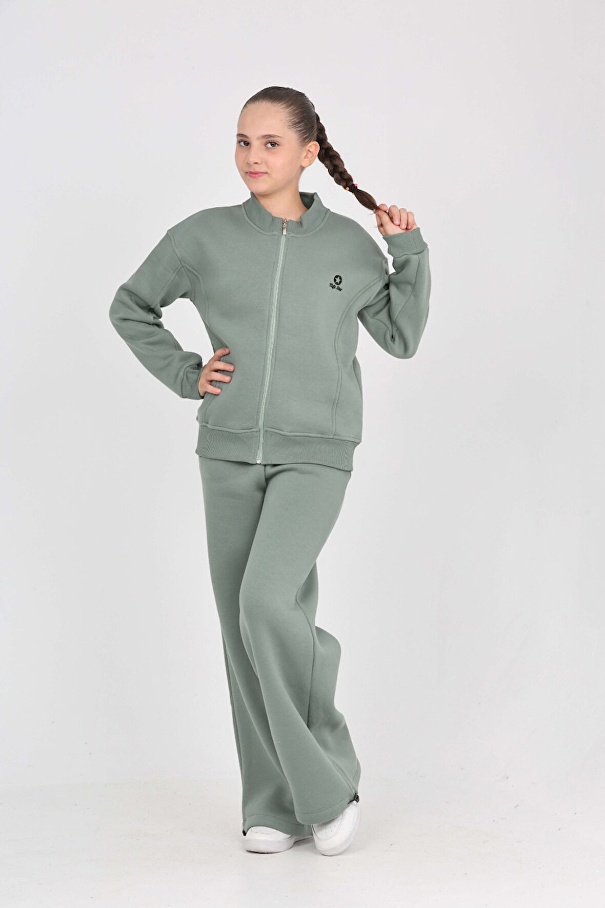 Toontoy Kız Çocuk Yıldız Nakışlı Eşofman Takım