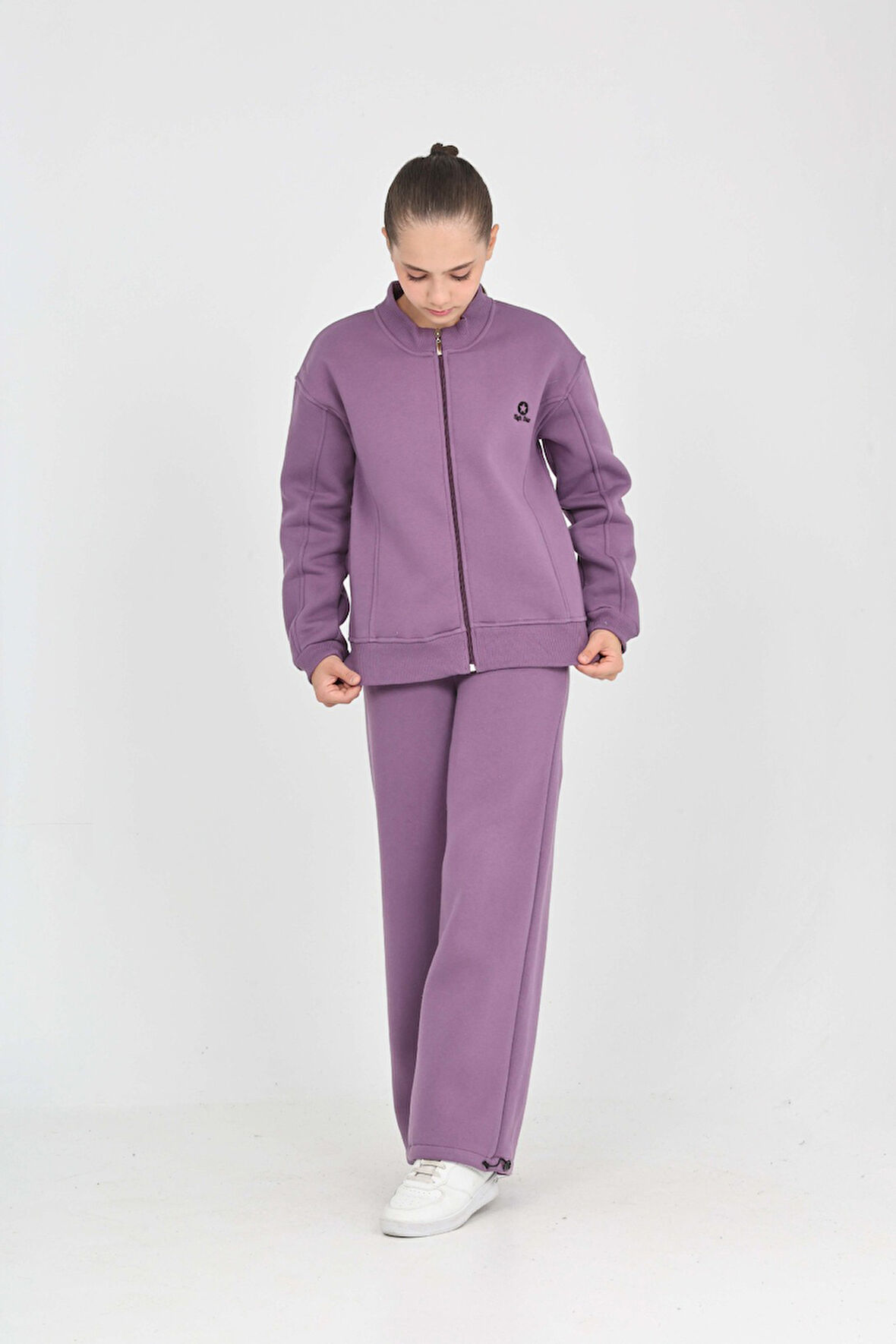 Toontoy Kız Çocuk Yıldız Nakışlı Eşofman Takım