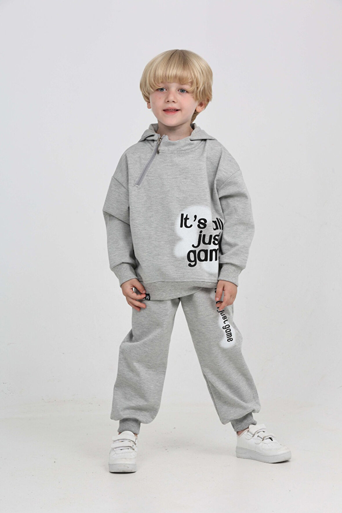 Toontoy Erkek Çocuk Yaka Fermuarlı Eşofman Takım