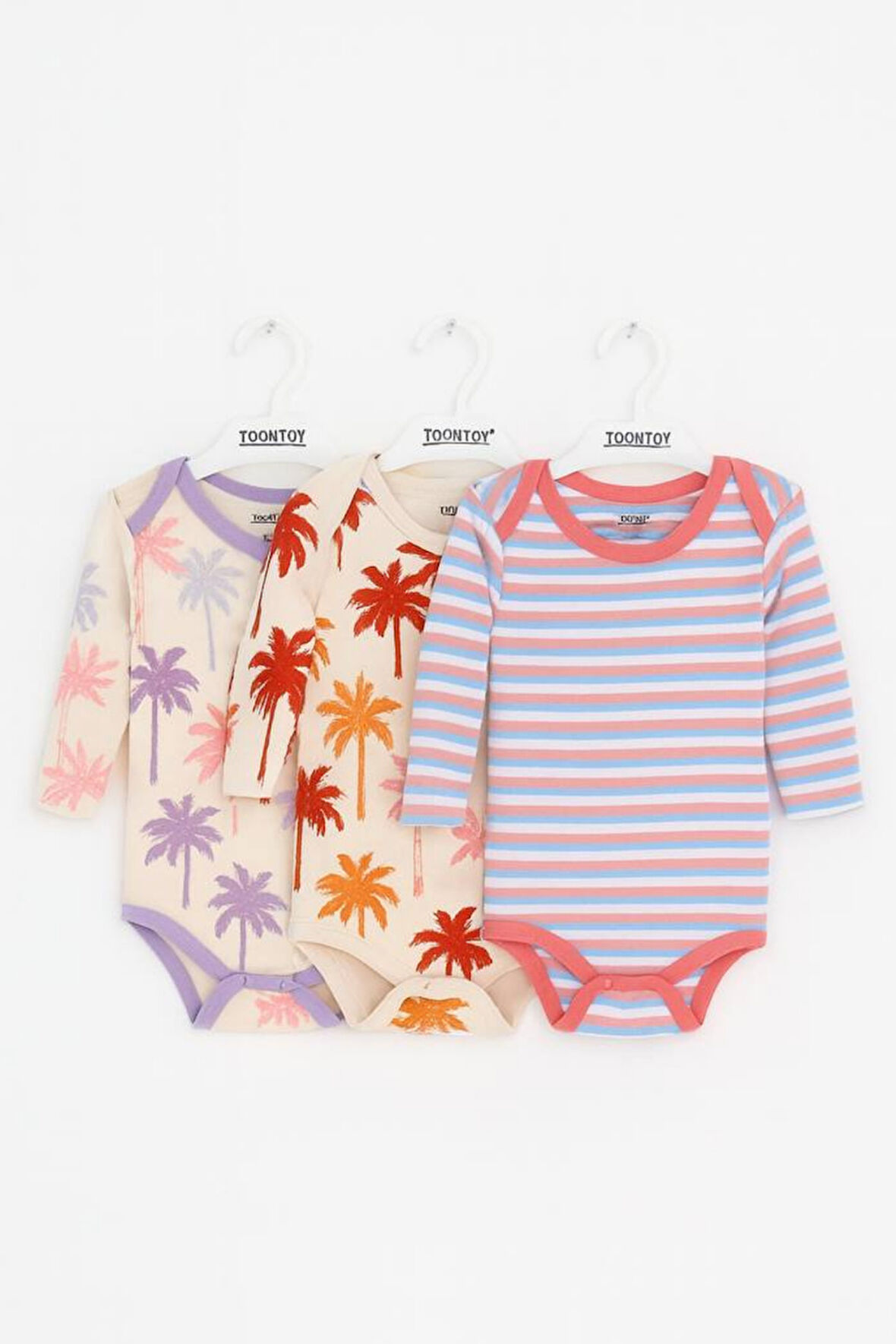 Toontoy Unisex Çok Desenli 3 Lü Zıbın