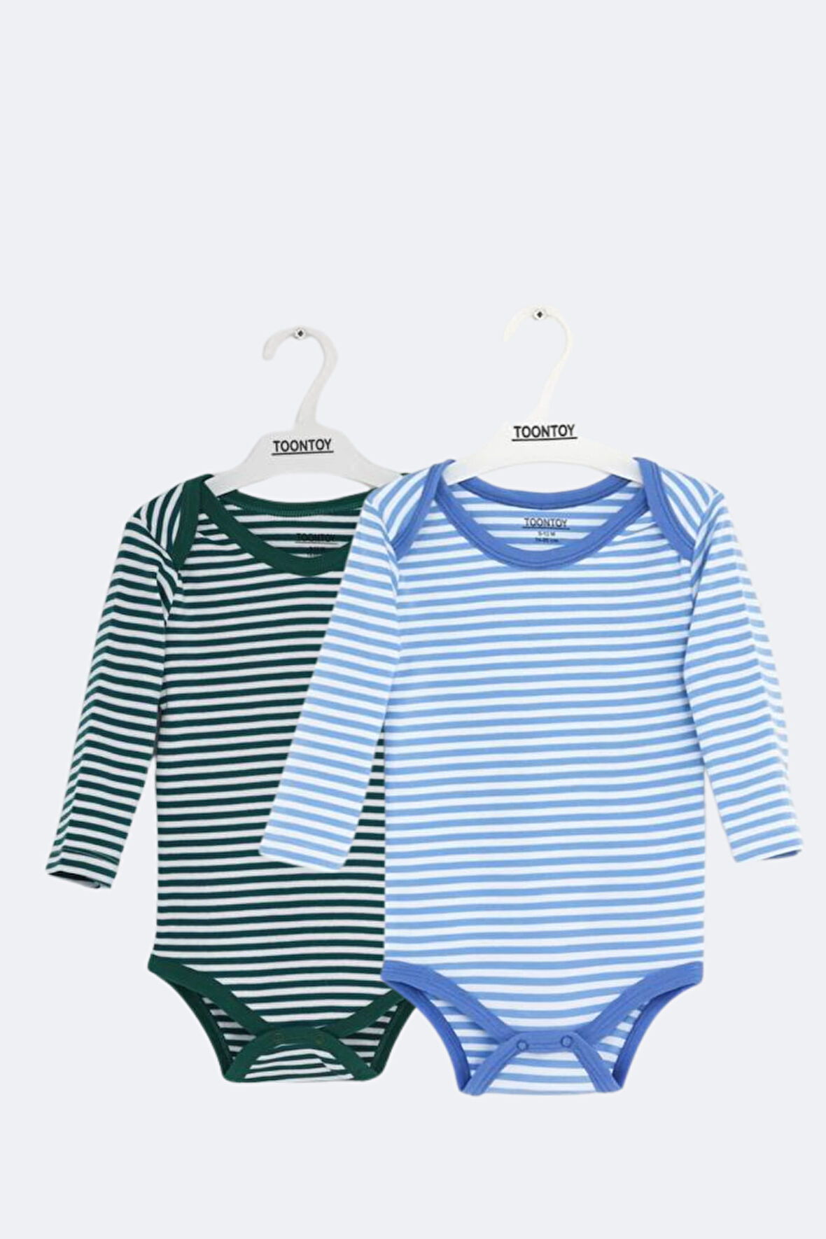 Toontoy Unisex Çizgili 2 Li Zıbın