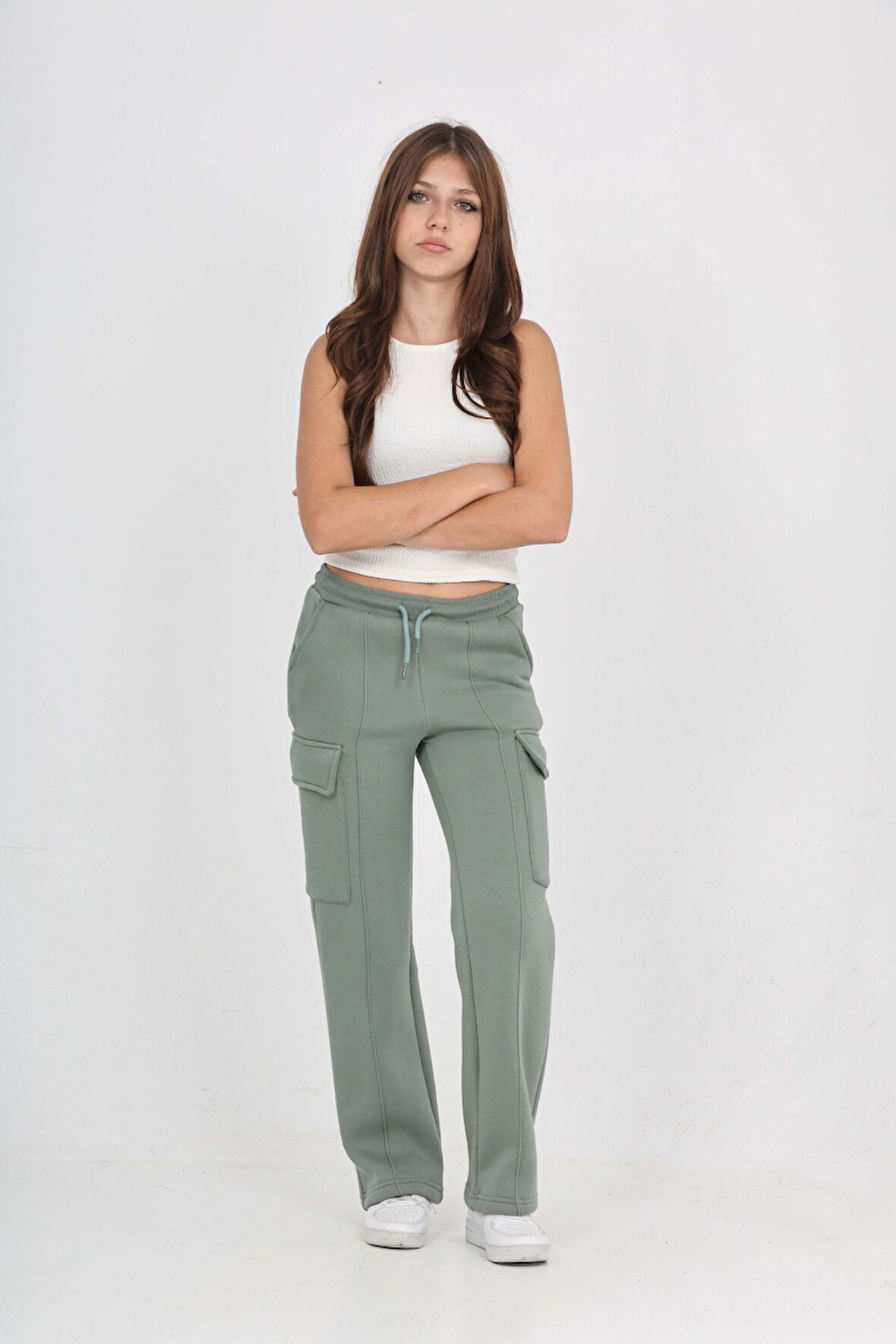 Toontoy Kız Çocuk Kargo Cep Detaylı Eşofman Alt