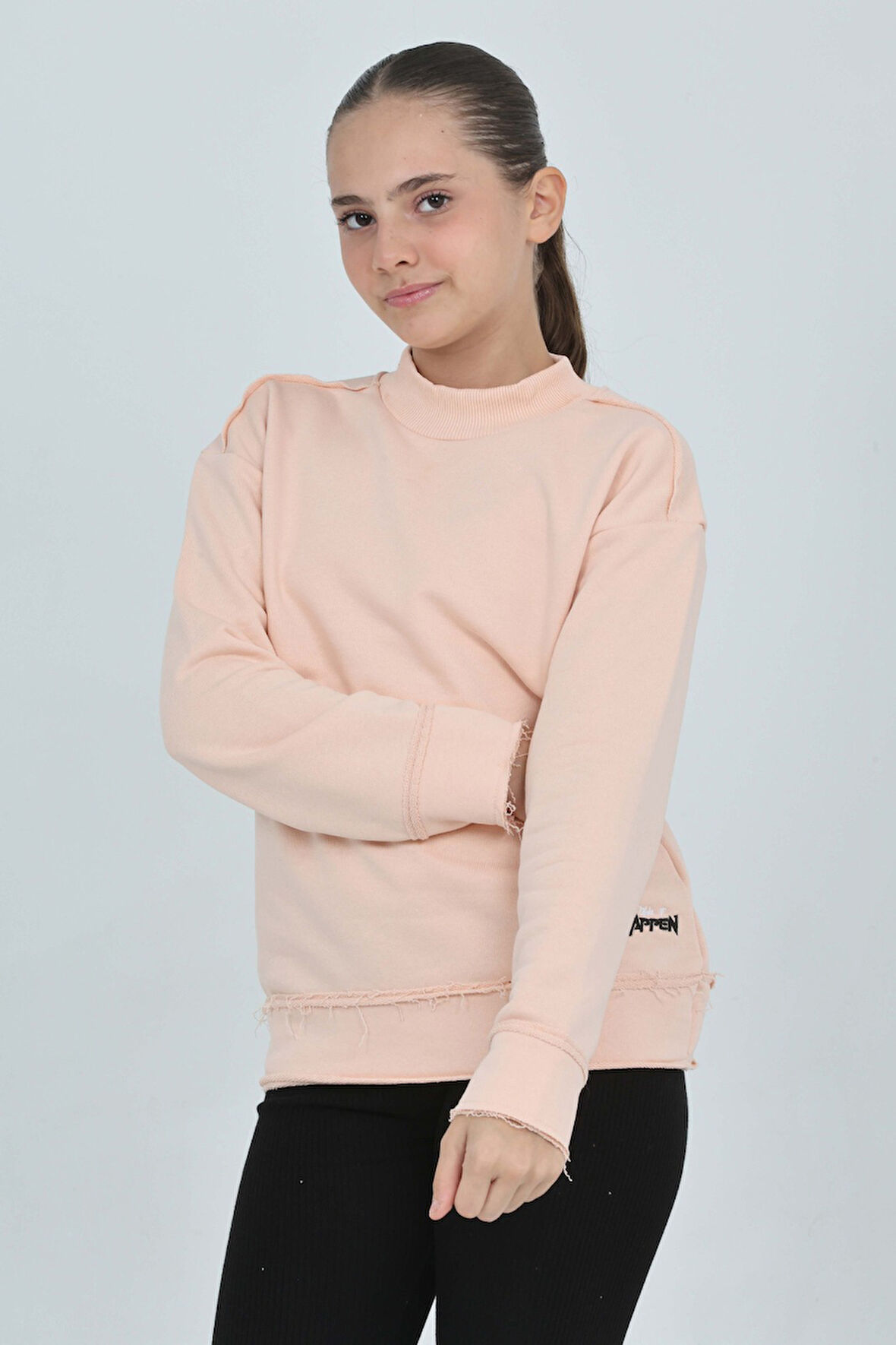 Toontoy Kız Çocuk Happen Nakışlı Sweatshırt