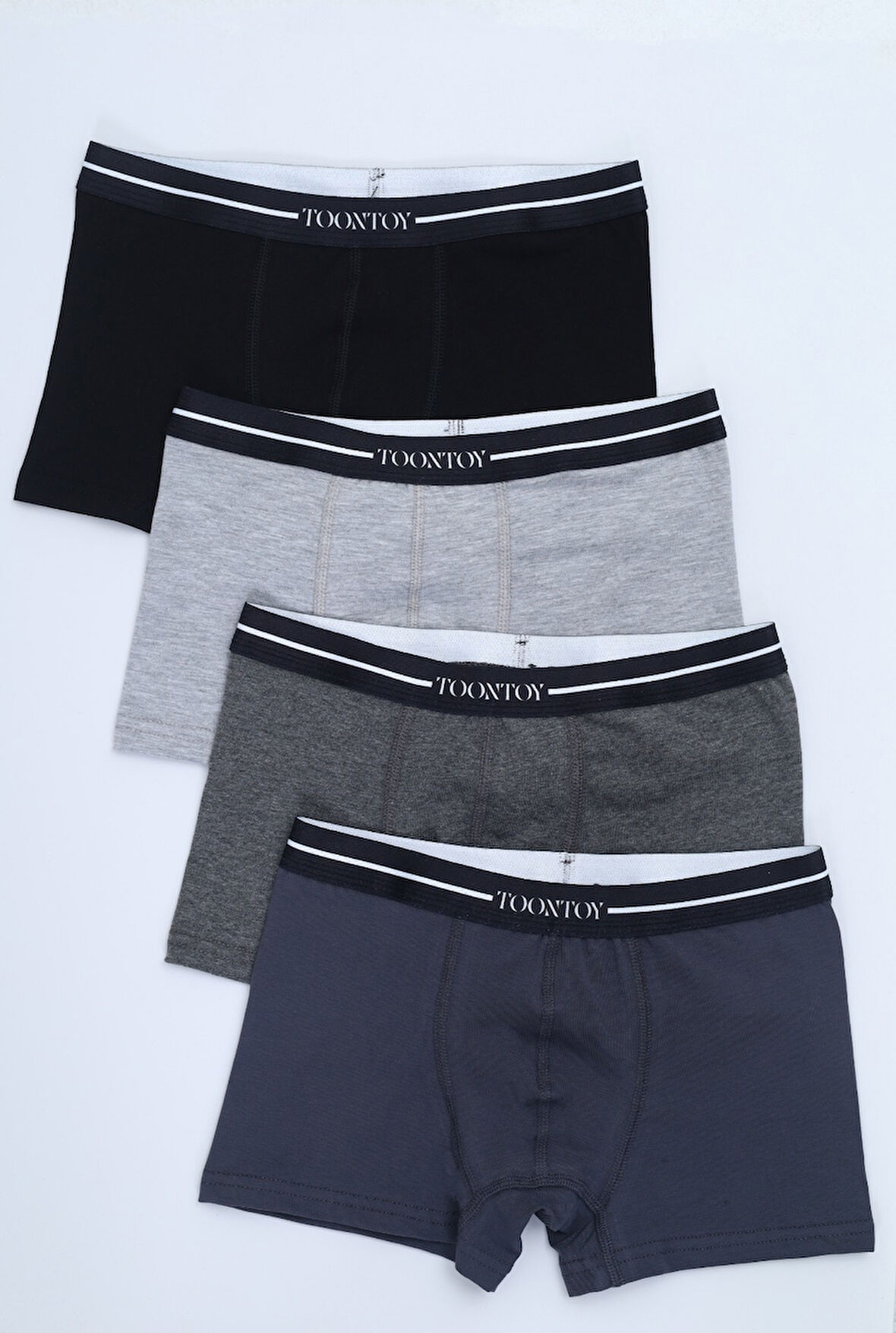 Toontoy Erkek Çocuk Yazı Baskılı 4lü Paket Boxer 