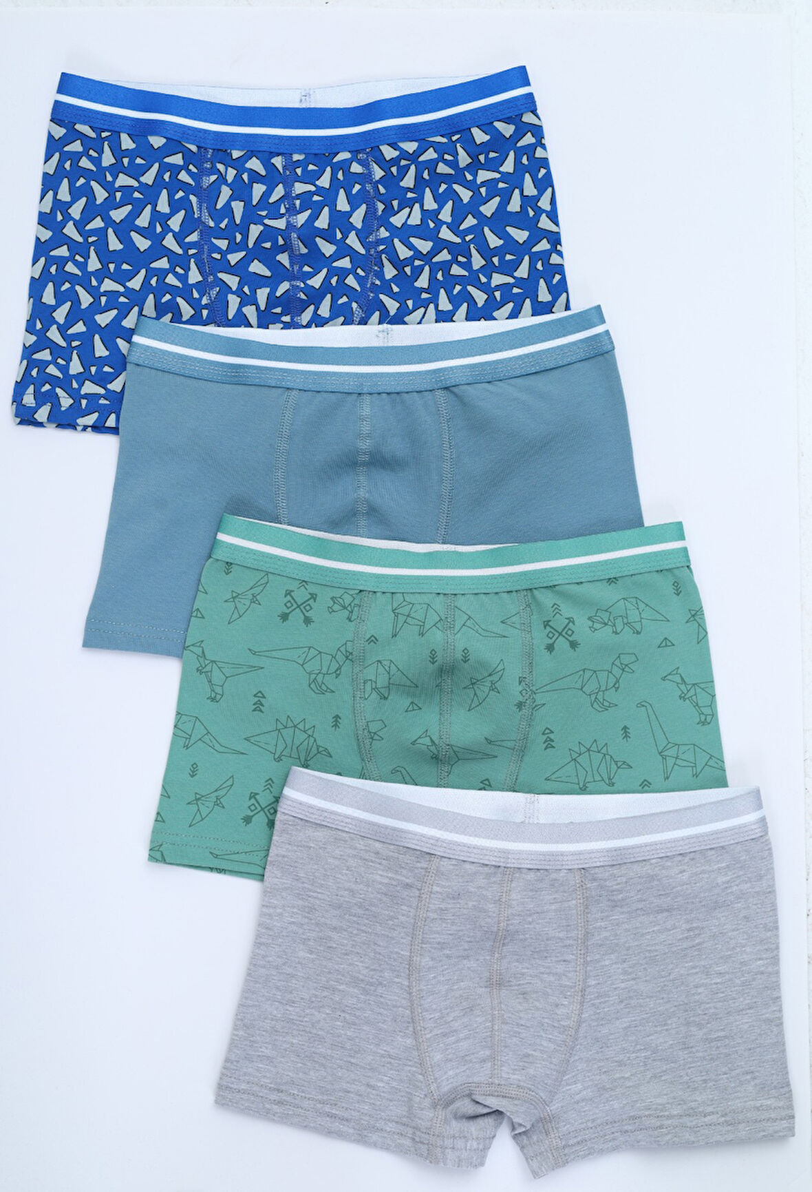 Toontoy Erkek Çocuk Garni Dikişli 4lü Paket Boxer 