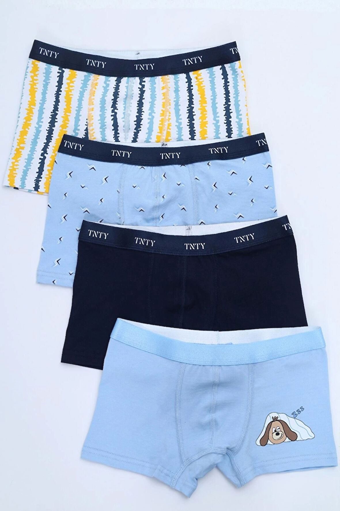 Toontoy Erkek Çocuk Garni Dikişli 4lü Paket Boxer 